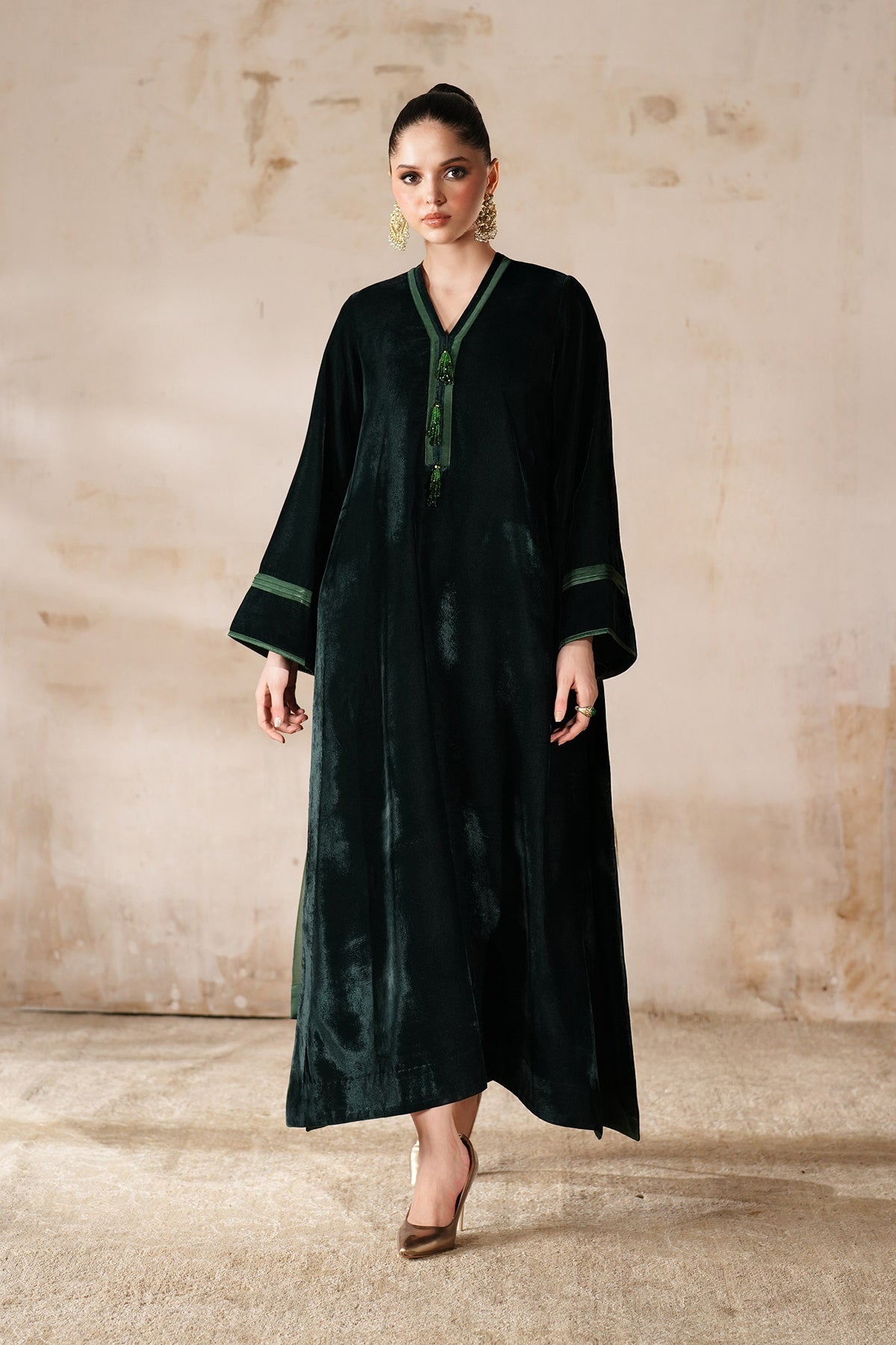 SOLID VELVET SUIT EN-1214