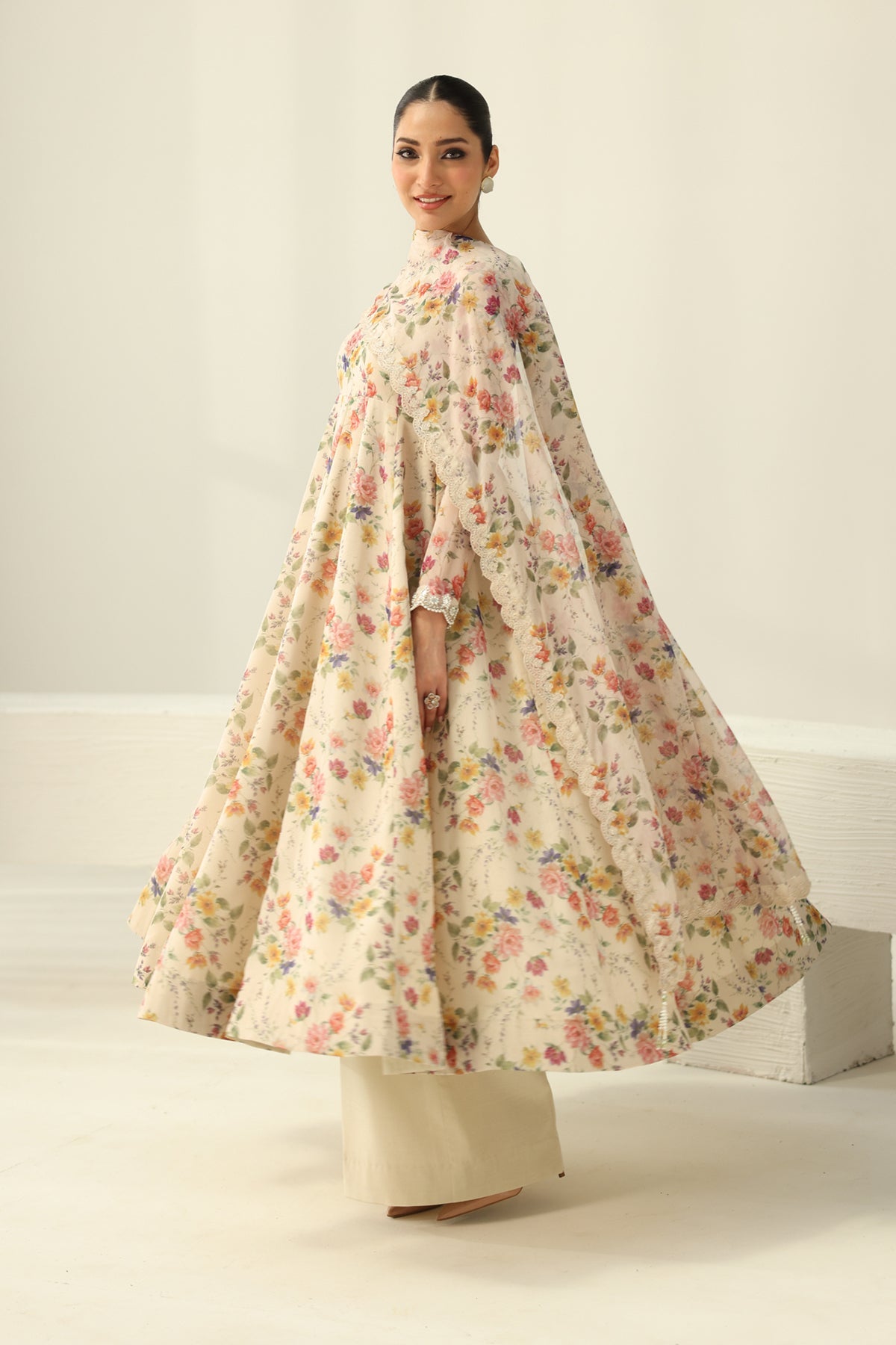 EMBROIDERED CHIFFON PR-1159