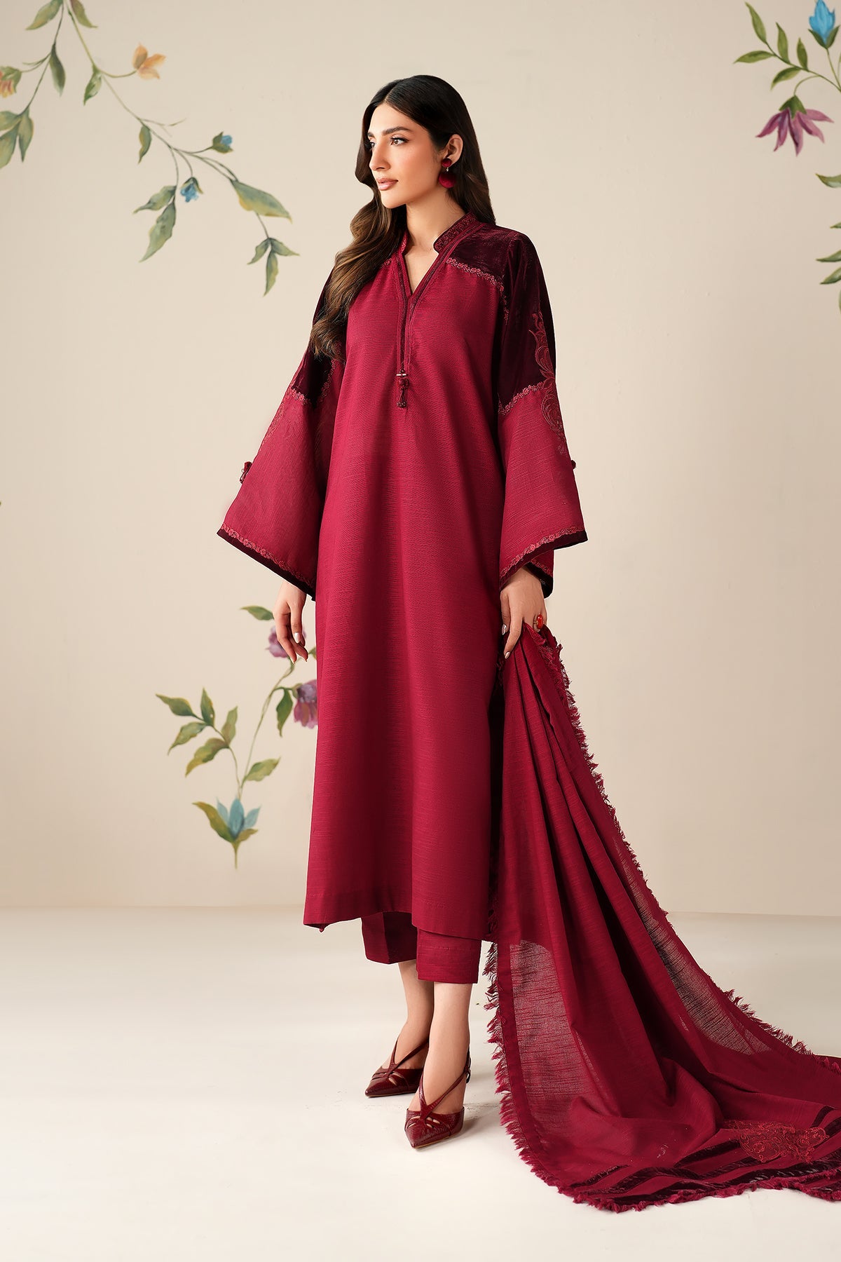 EMBROIDERED KHADDAR PR-1196