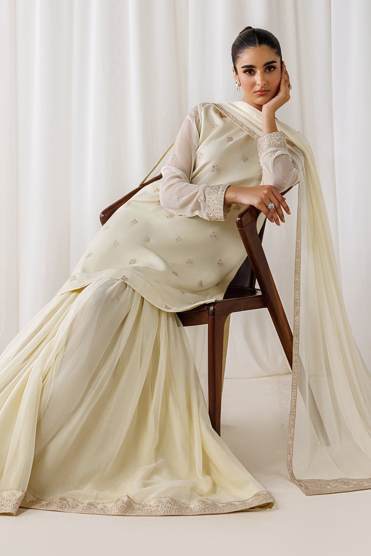 PLAIN CHIFFON DUPATTA-111