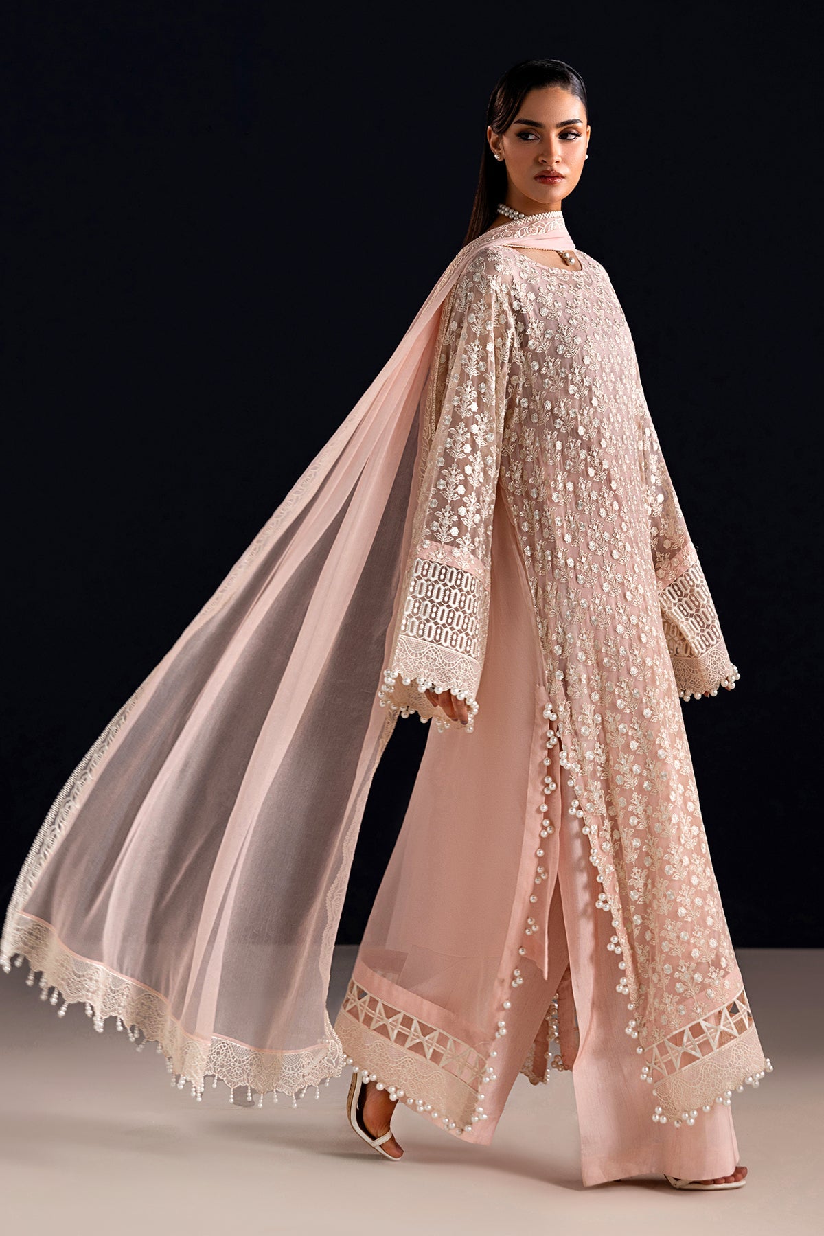 EMBROIDERED CHIFFON UF-4533