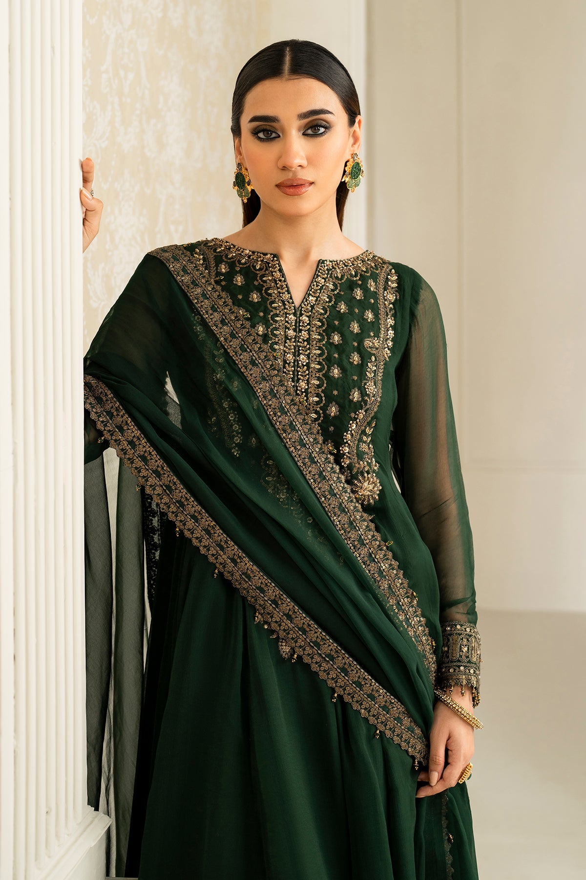 EMBROIDERED CHIFFON PR-1140