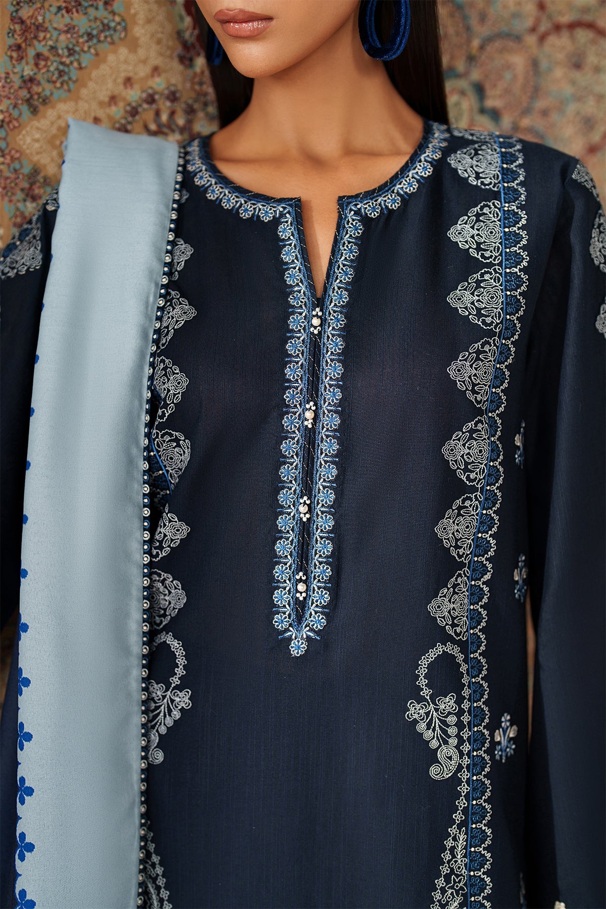 EMBROIDERED KHADDAR SF-4347