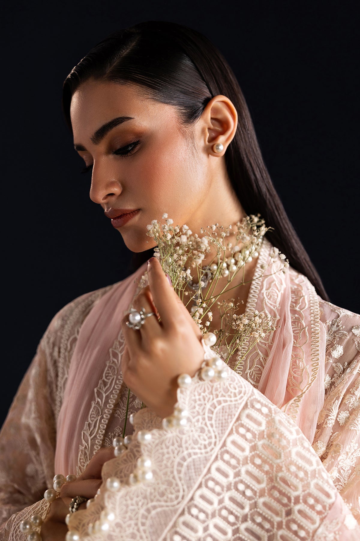 EMBROIDERED CHIFFON UF-4533
