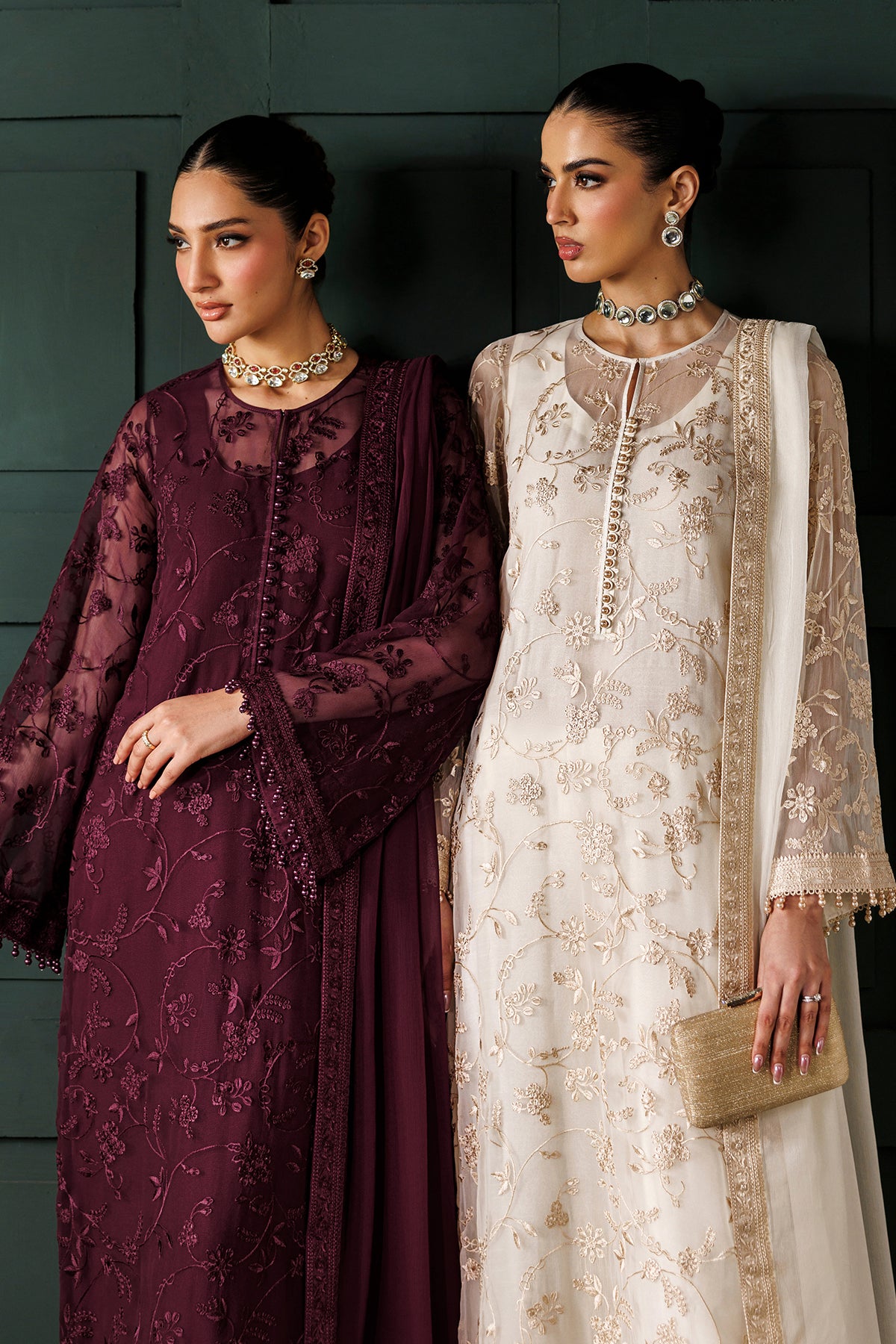 EMBROIDERED CHIFFON UF-4436