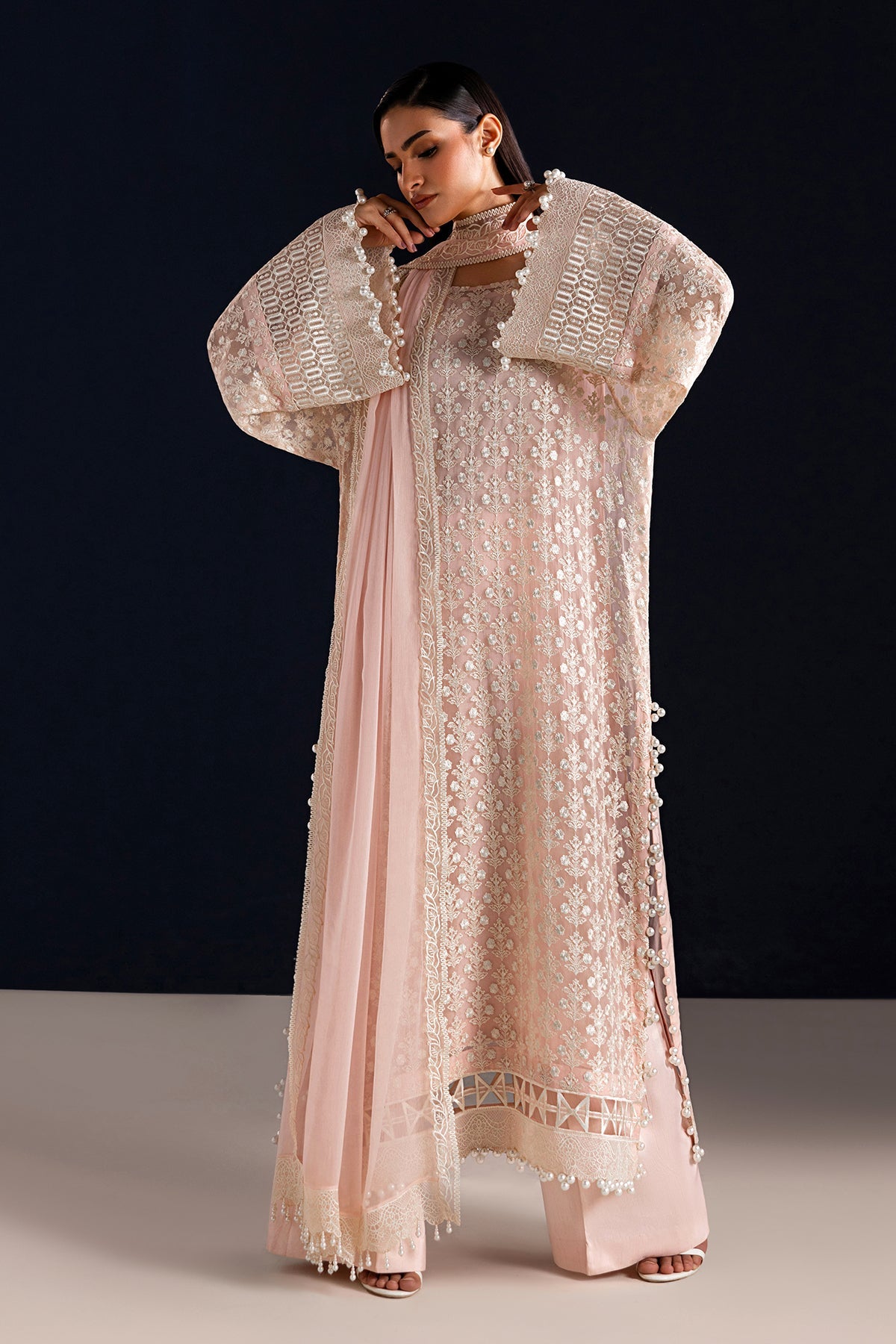 EMBROIDERED CHIFFON UF-4533