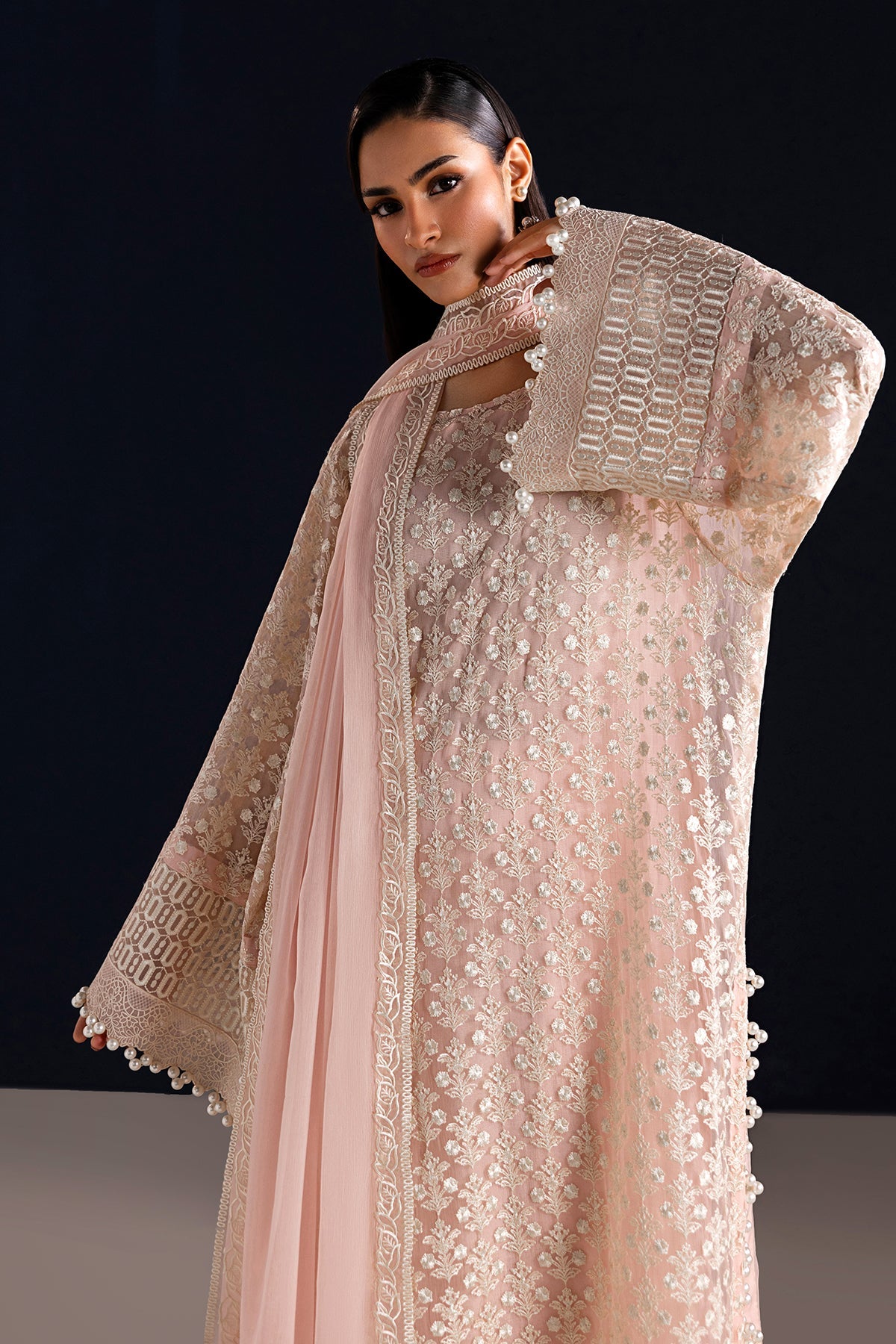 EMBROIDERED CHIFFON UF-4533