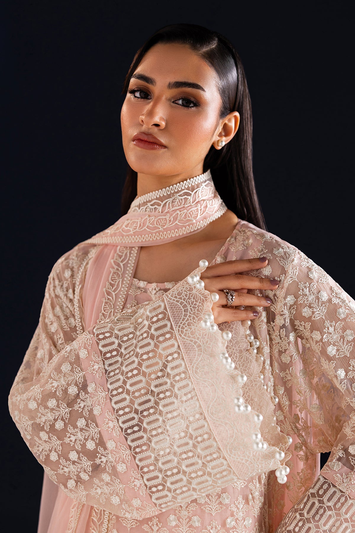 EMBROIDERED CHIFFON SF-4533