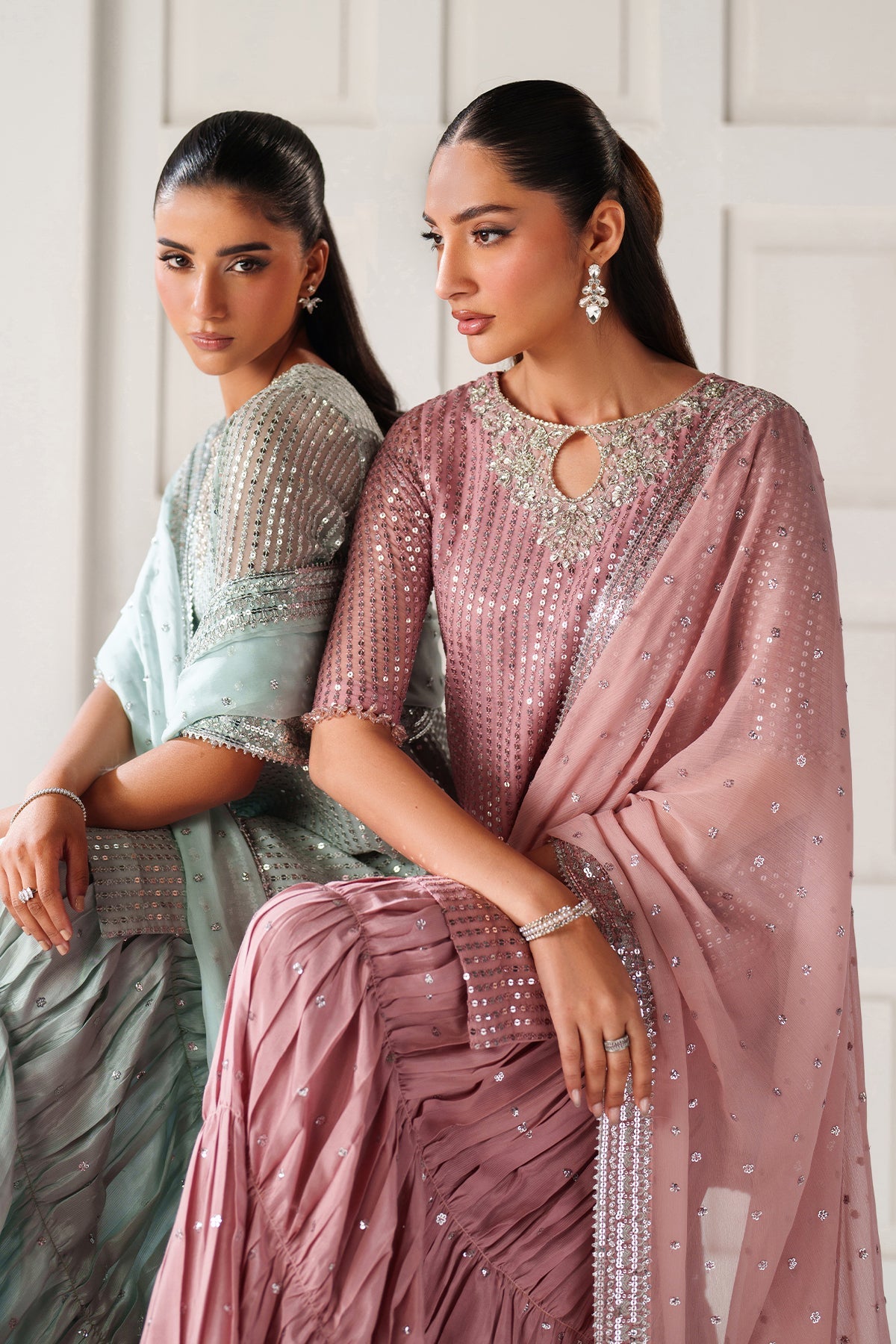 EMBROIDERED CHIFFON UF-4388