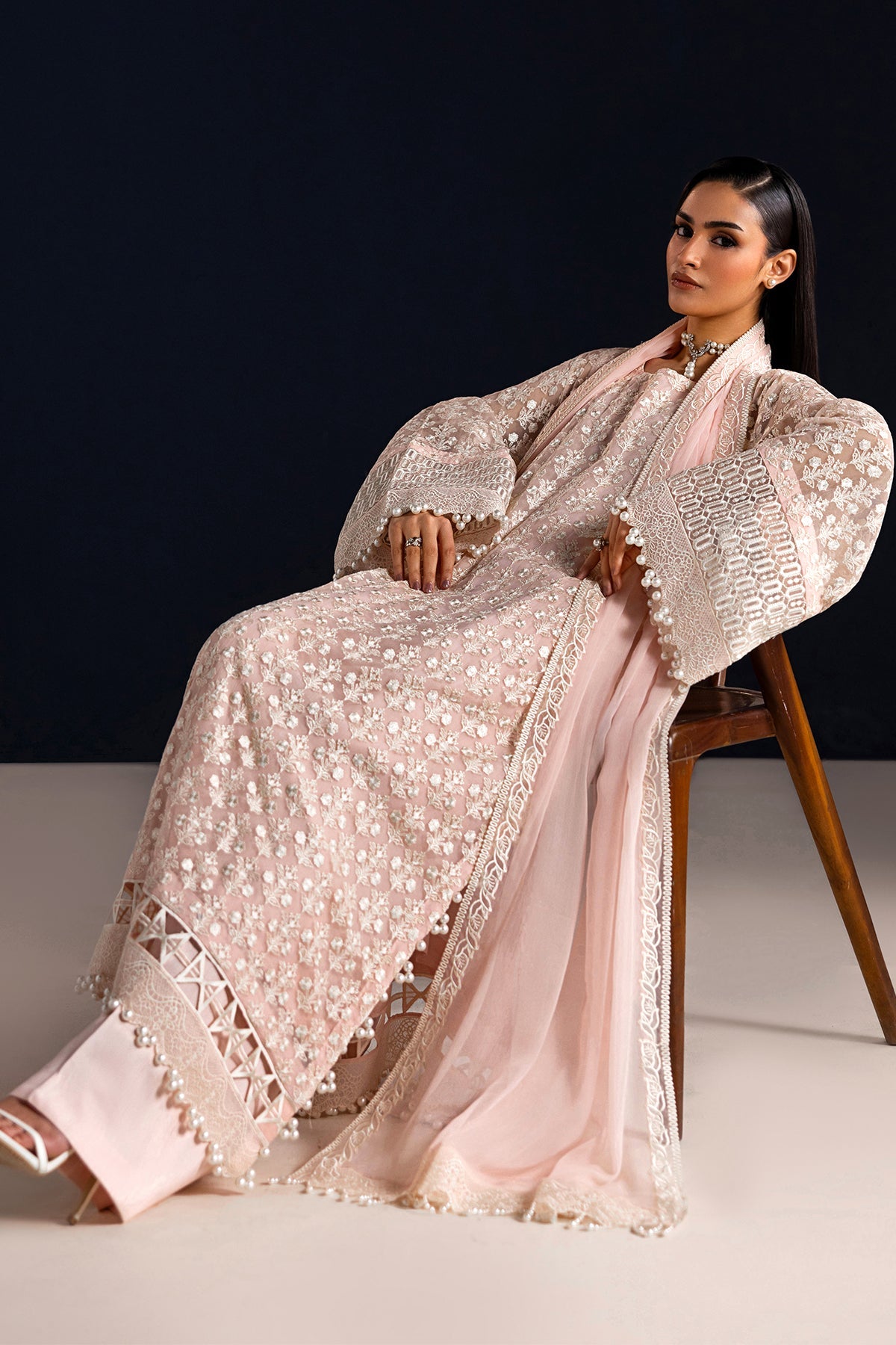 EMBROIDERED CHIFFON UF-4533