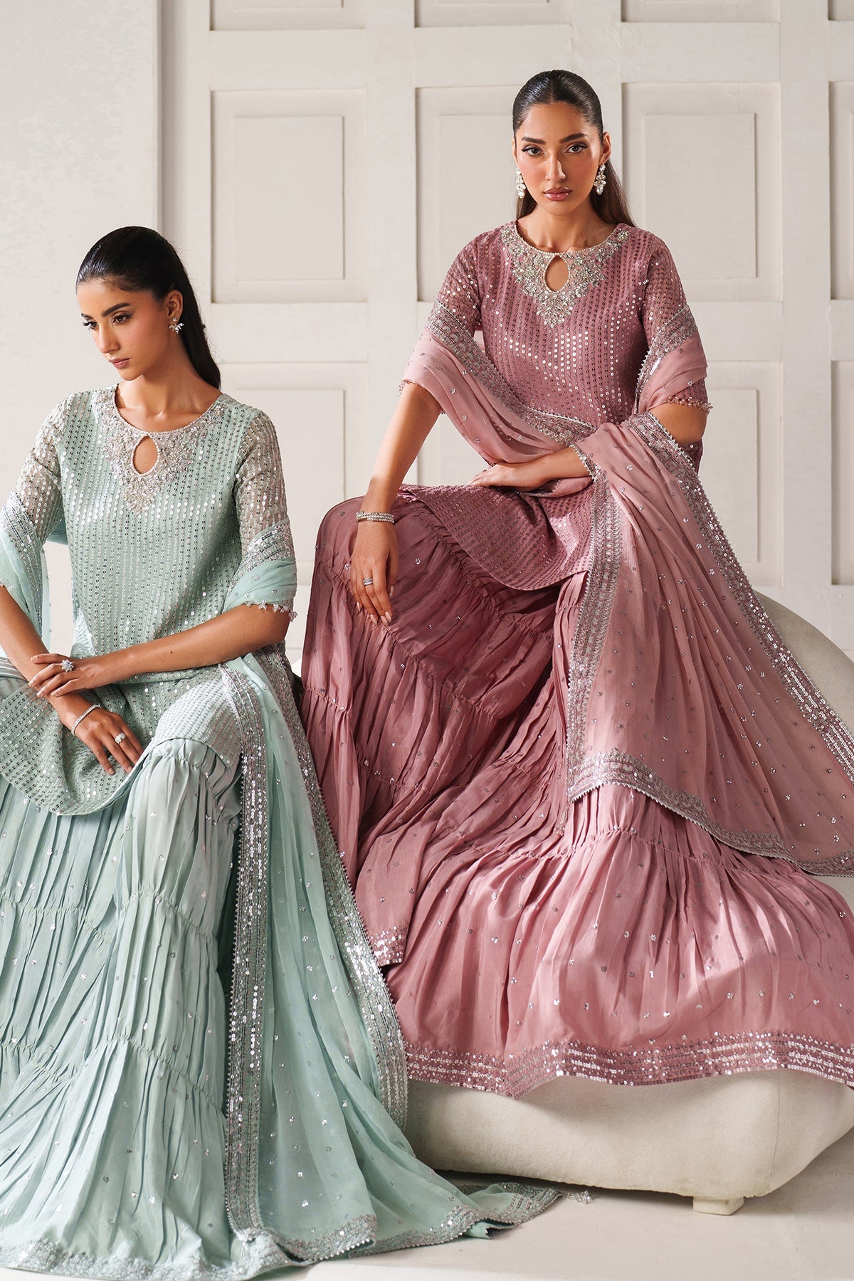 EMBROIDERED CHIFFON SF-4389