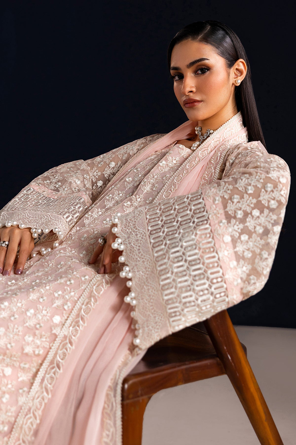 EMBROIDERED CHIFFON UF-4533