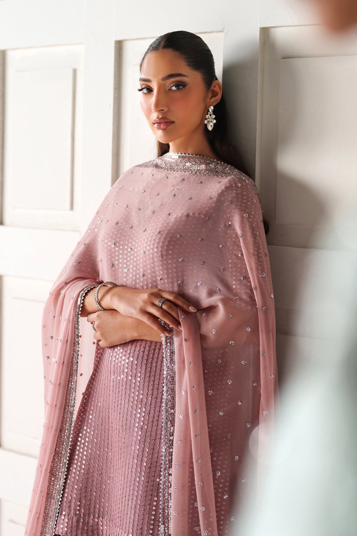 EMBROIDERED CHIFFON UF-4388