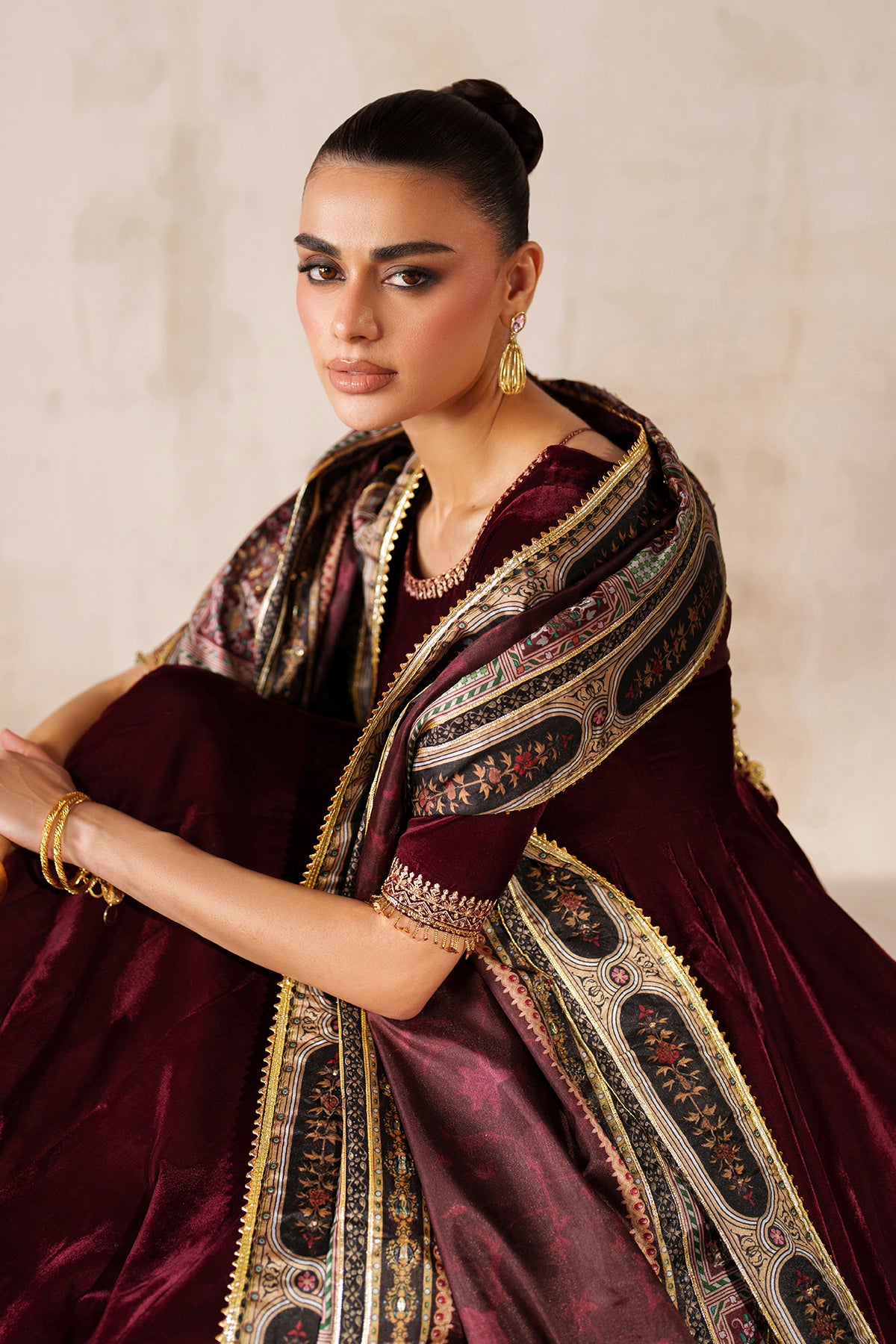 EMBROIDERED VELVET PR-1207