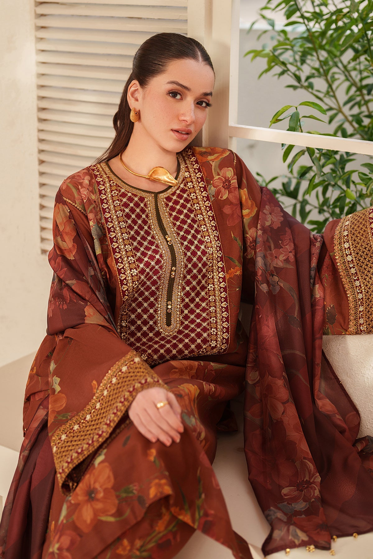 EMBROIDERED LAWN SF-4409