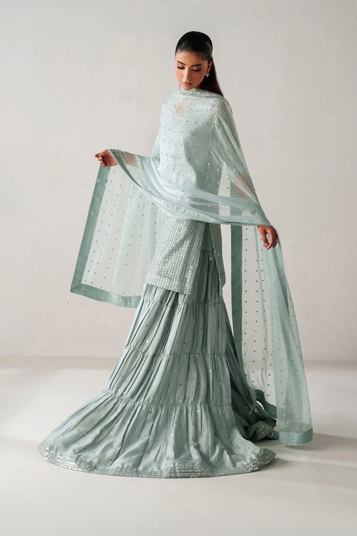 EMBROIDERED CHIFFON UF-4389