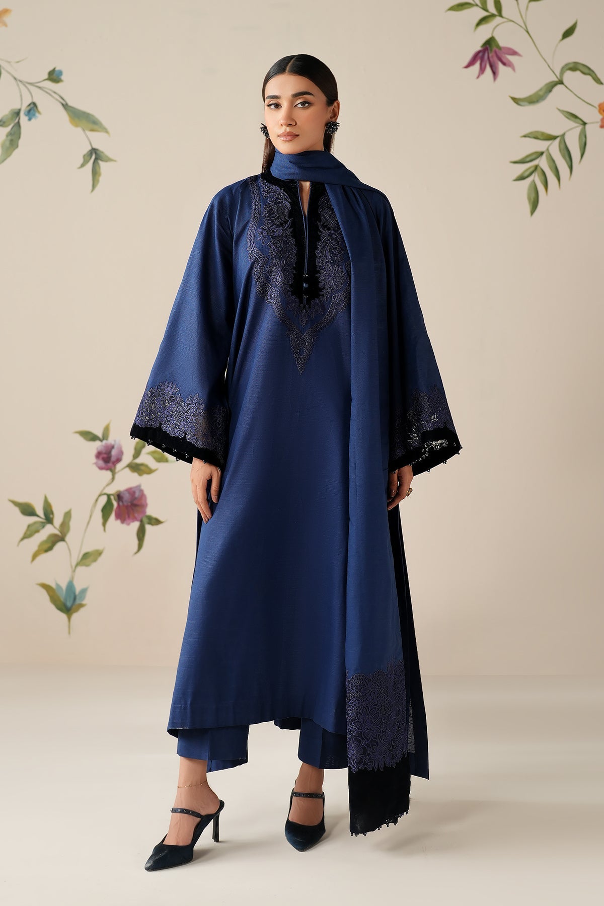 EMBROIDERED KHADDAR PR-1197