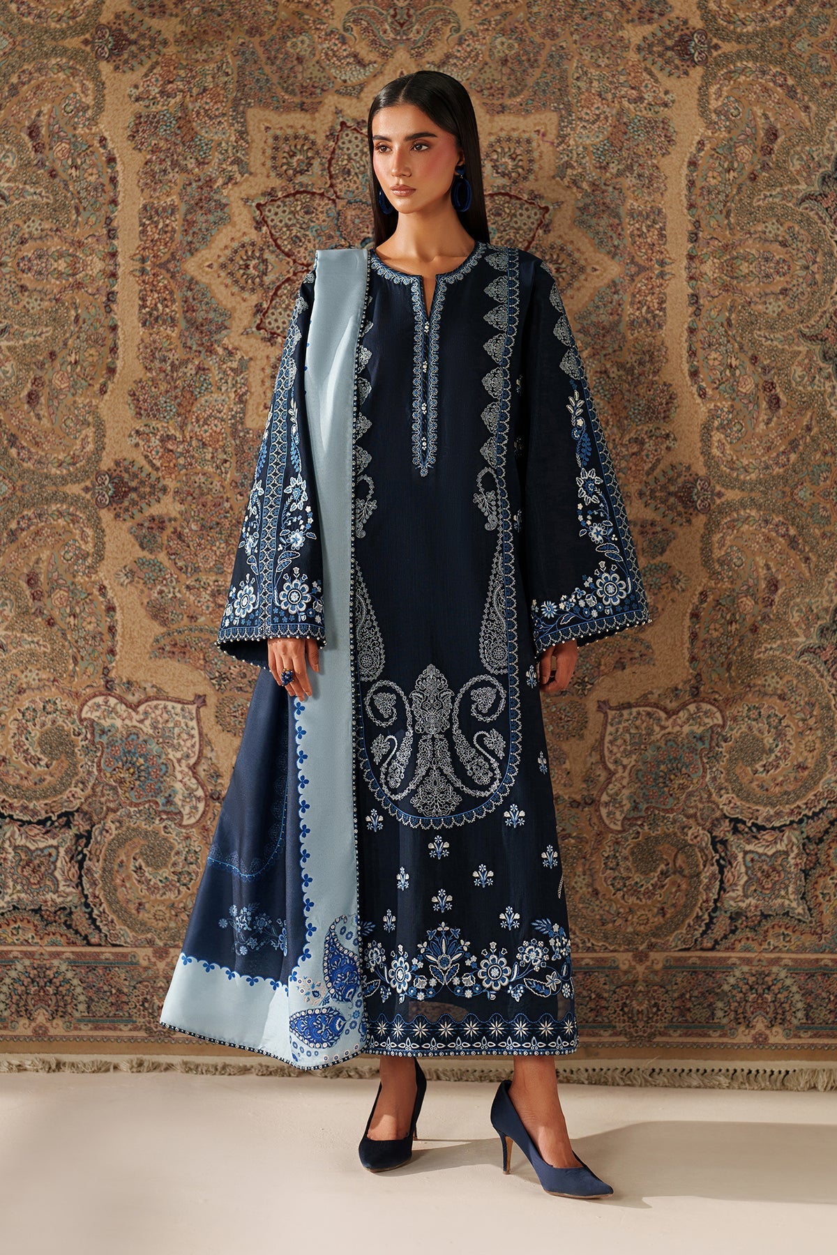 EMBROIDERED KHADDAR SF-4347