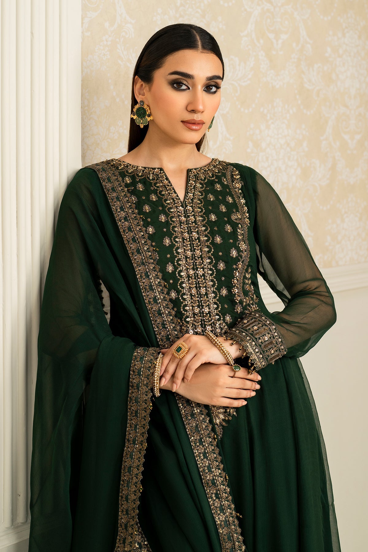 EMBROIDERED CHIFFON PR-1140