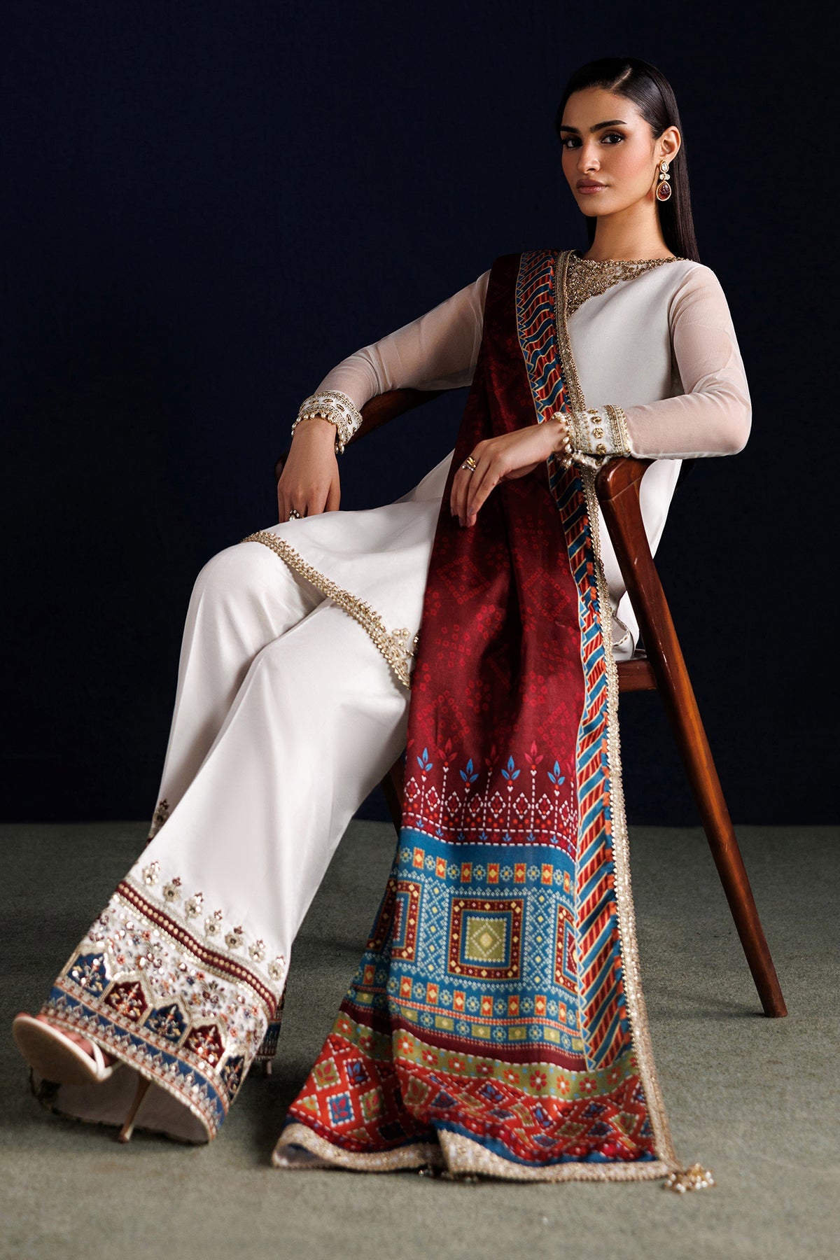EMBROIDERED CHIFFON PR-1314