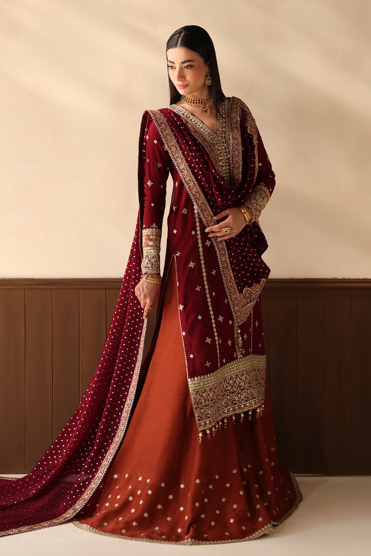 EMBROIDERED CHIFFON SF-4486