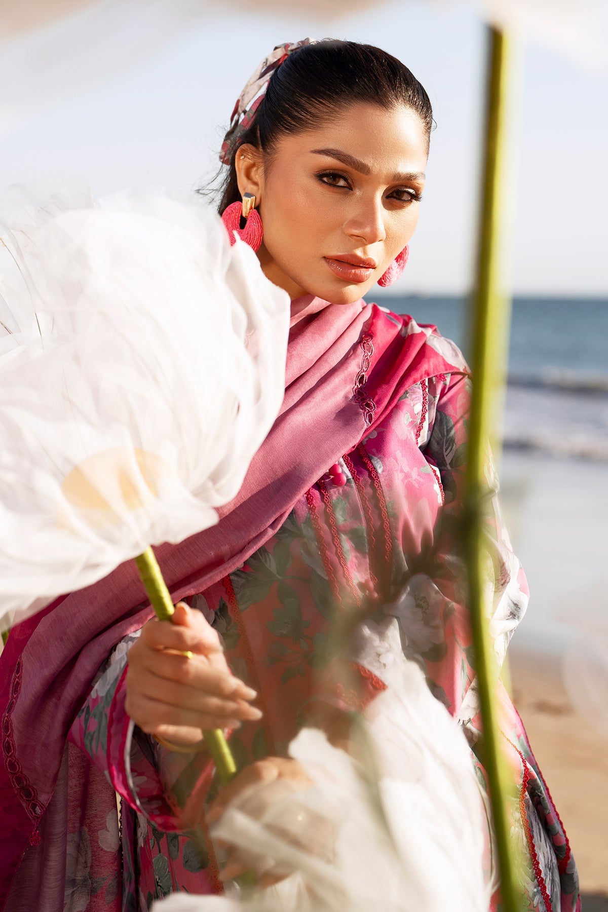 EMBROIDERED PRINTED LAWN SF-4086