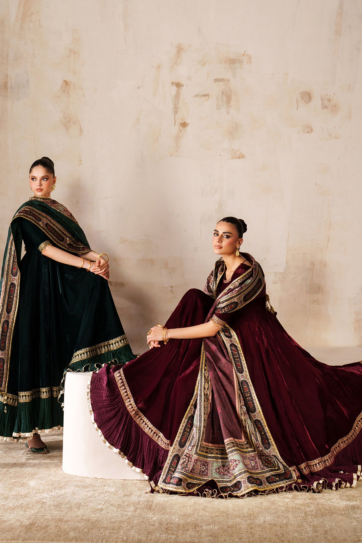 EMBROIDERED VELVET PR-1208