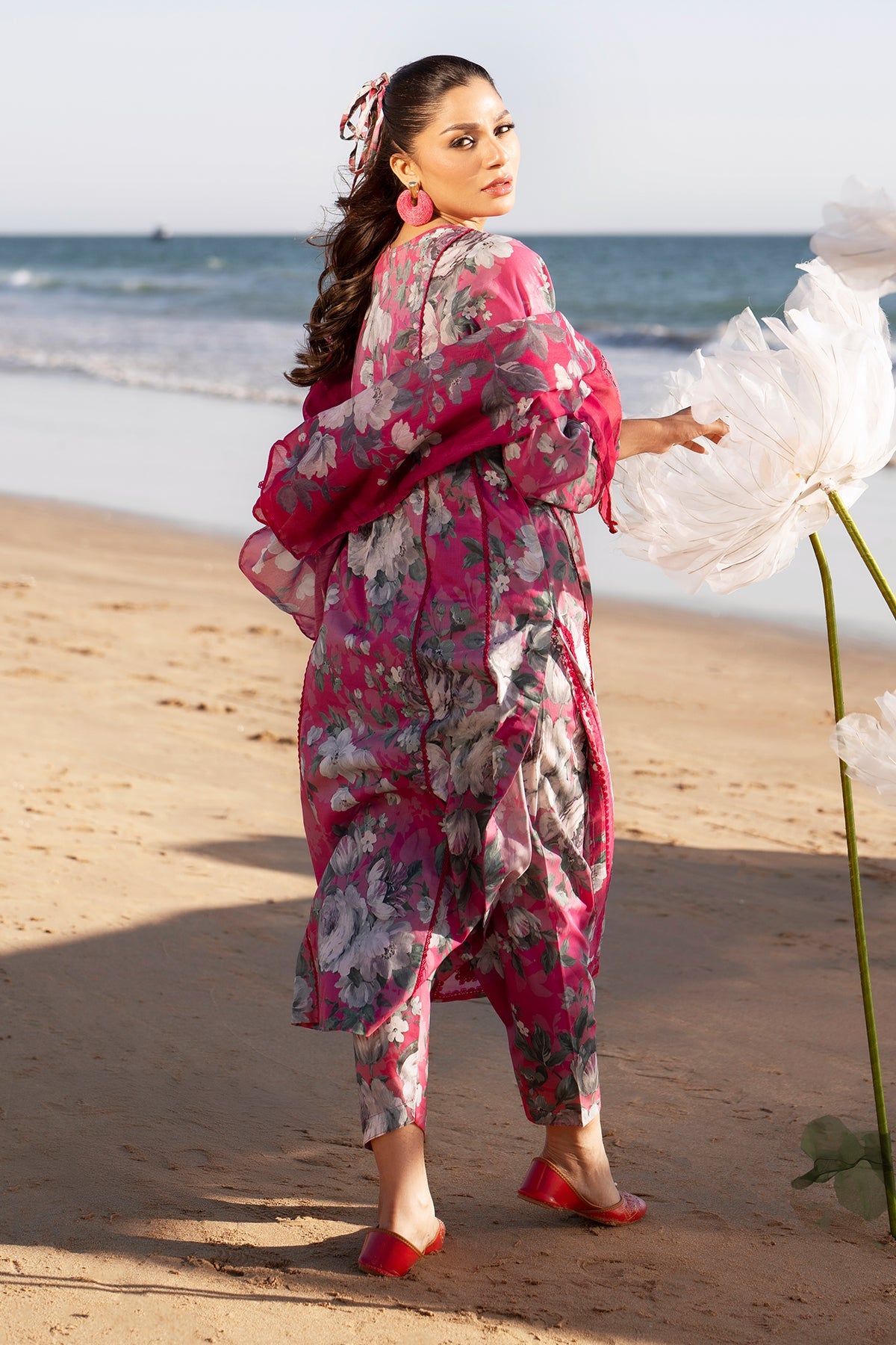 EMBROIDERED PRINTED LAWN SF-4086