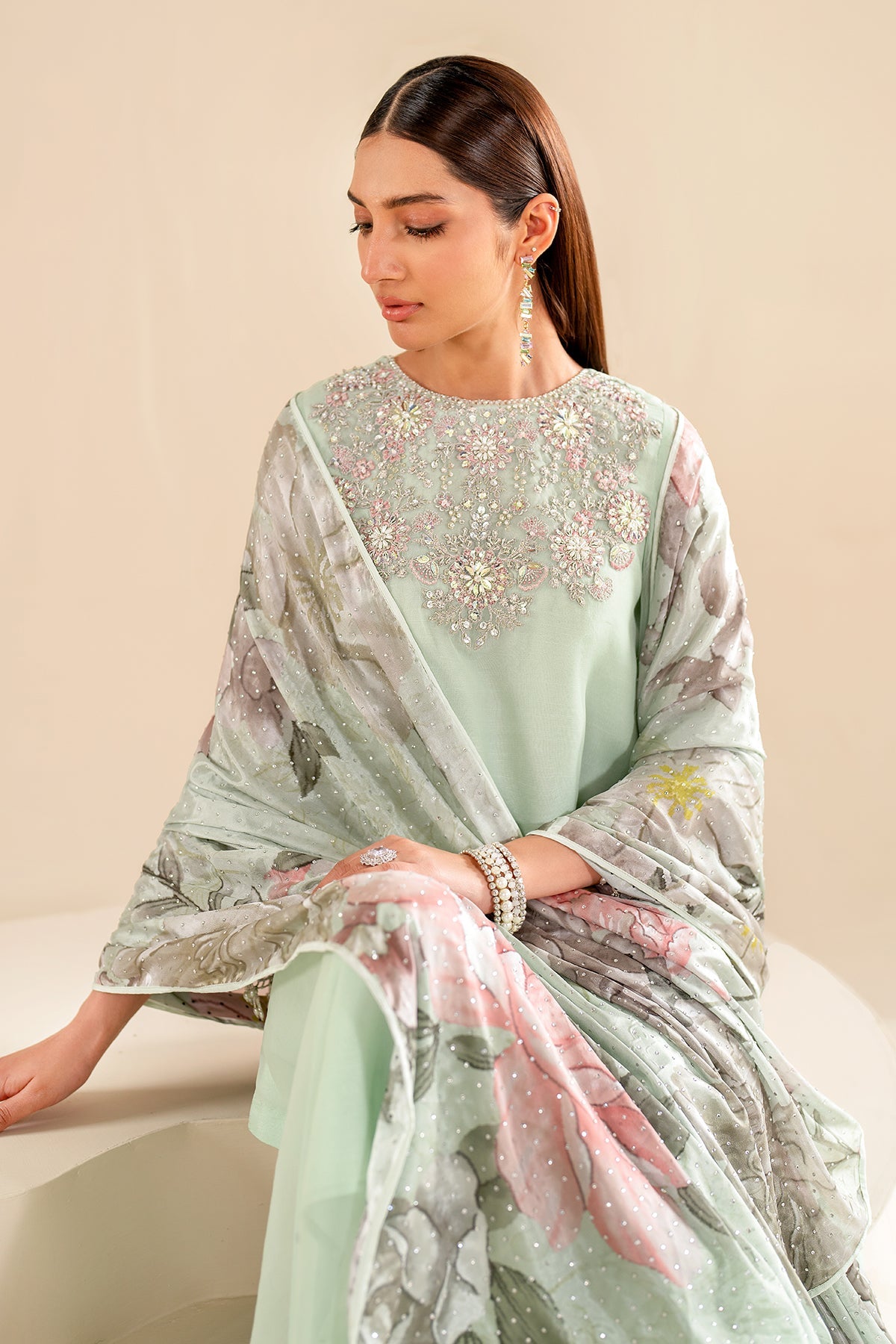 EMBROIDERED CHIFFON PR-920