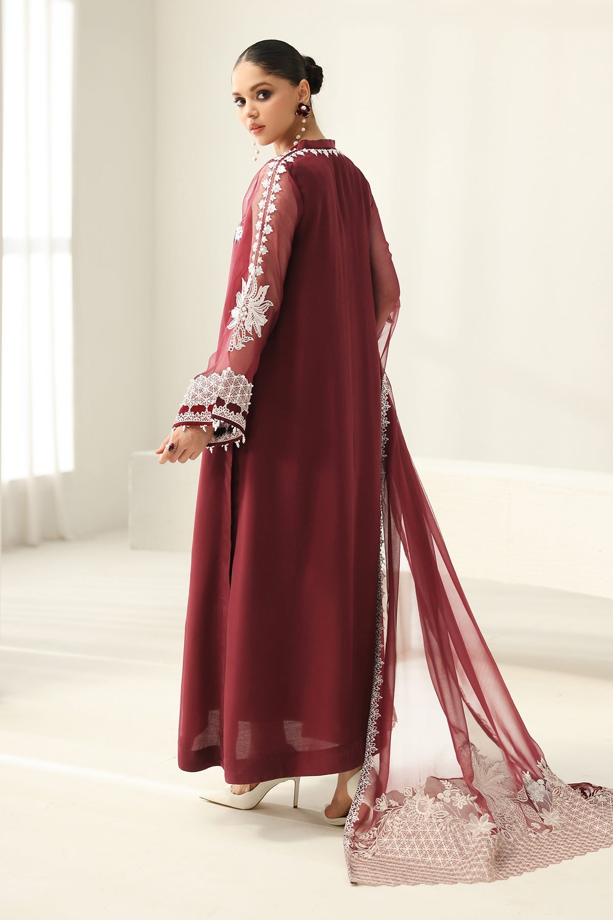 EMBROIDERED CHIFFON PR-1160