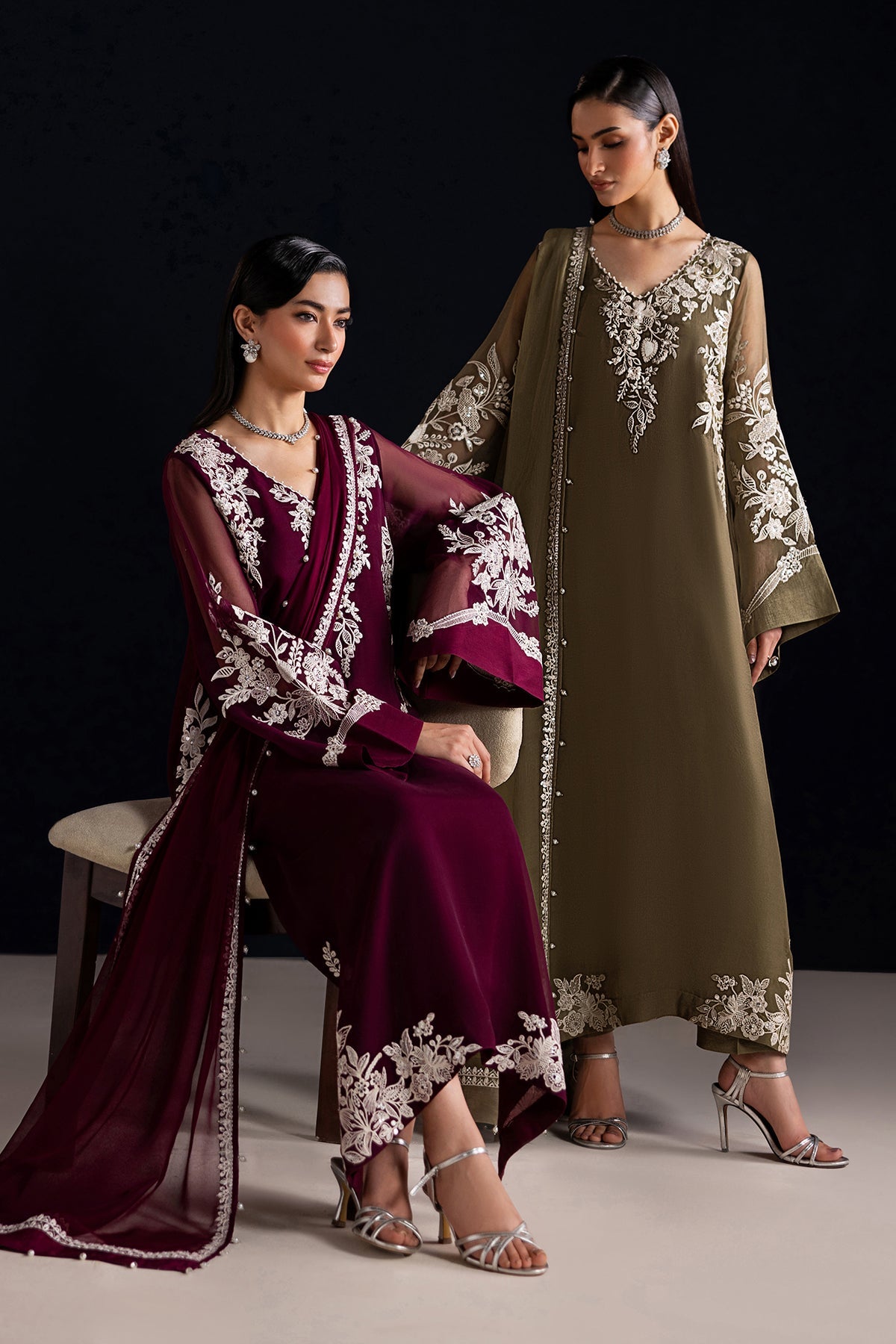 EMBROIDERED CHIFFON PR-1322