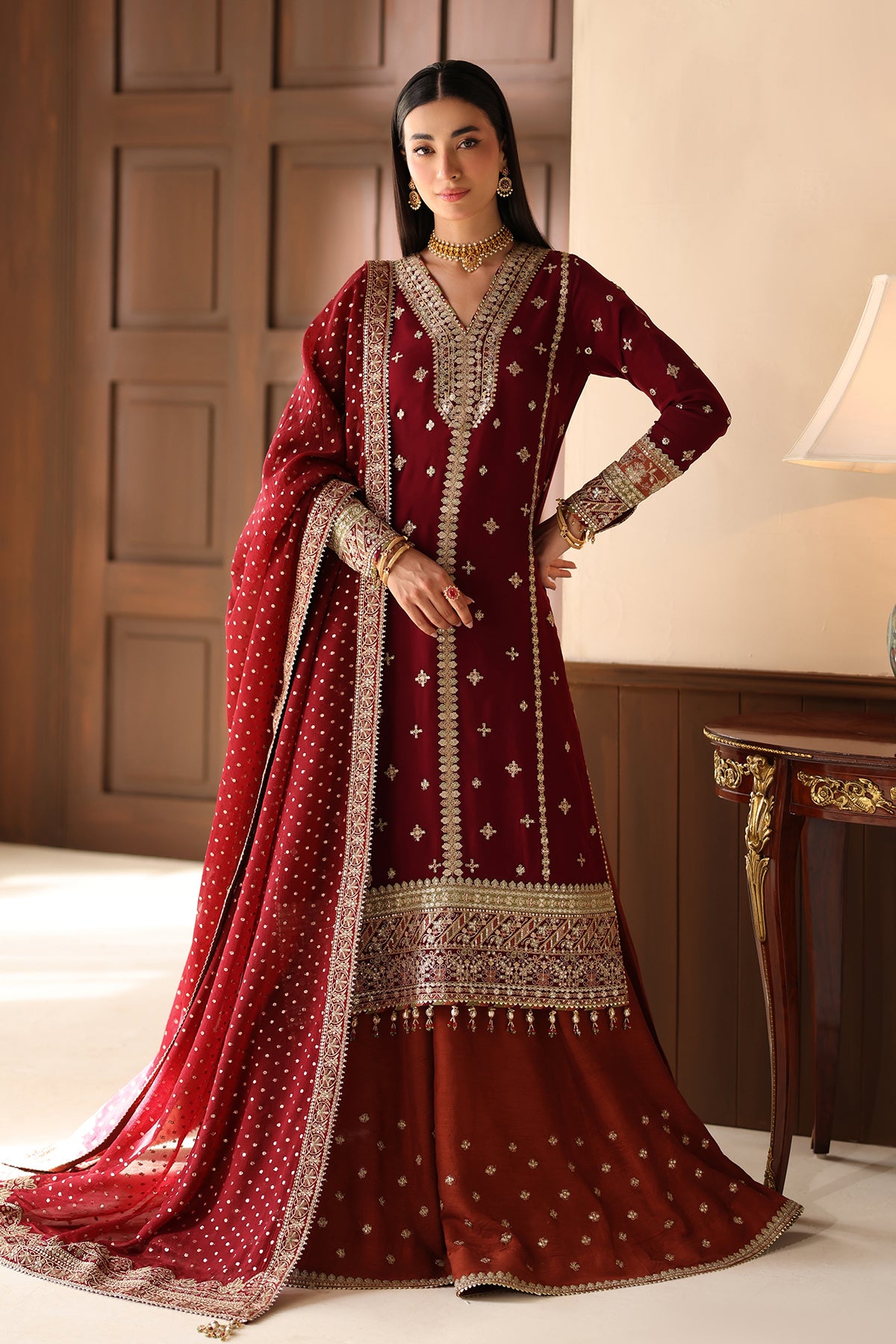 EMBROIDERED CHIFFON SF-4486