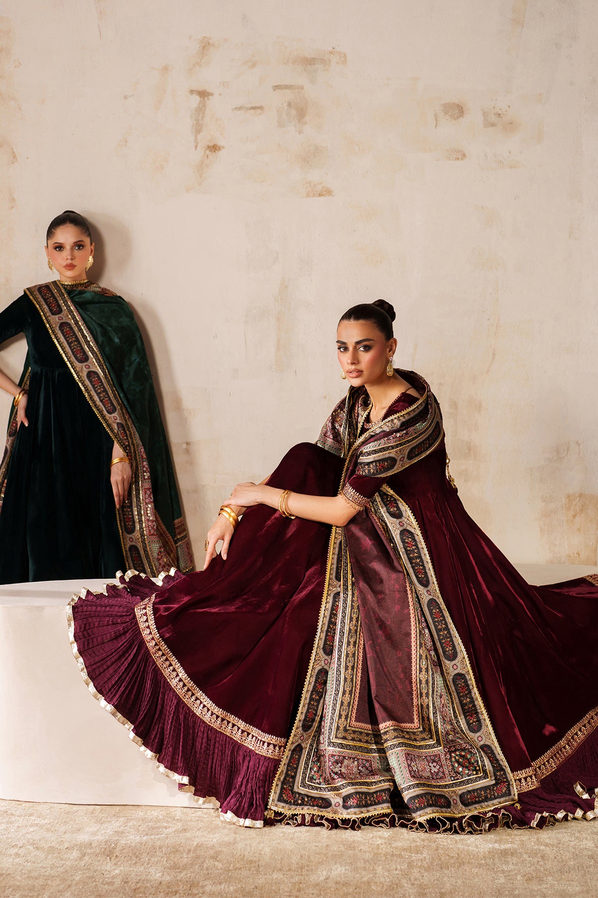 EMBROIDERED VELVET PR-1208