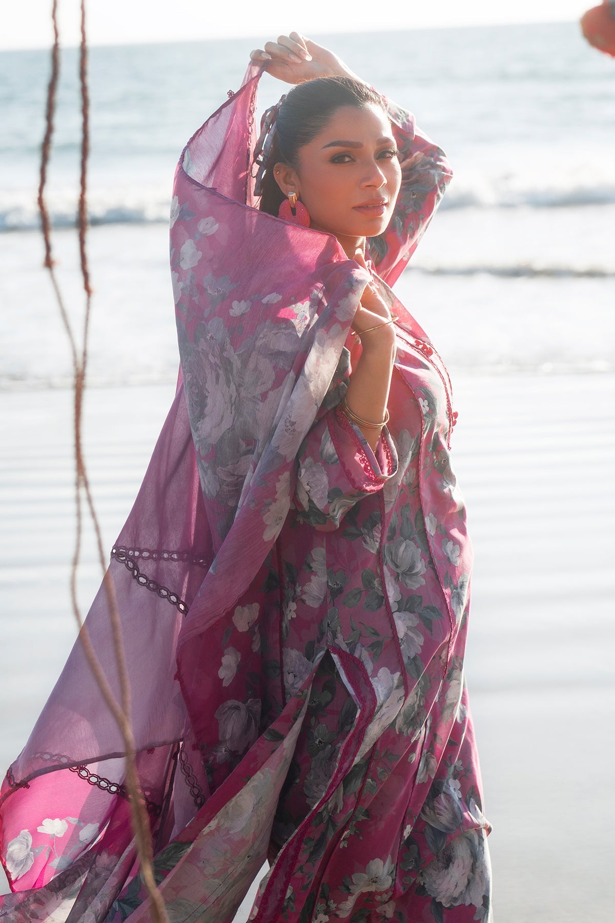 EMBROIDERED PRINTED LAWN SF-4086