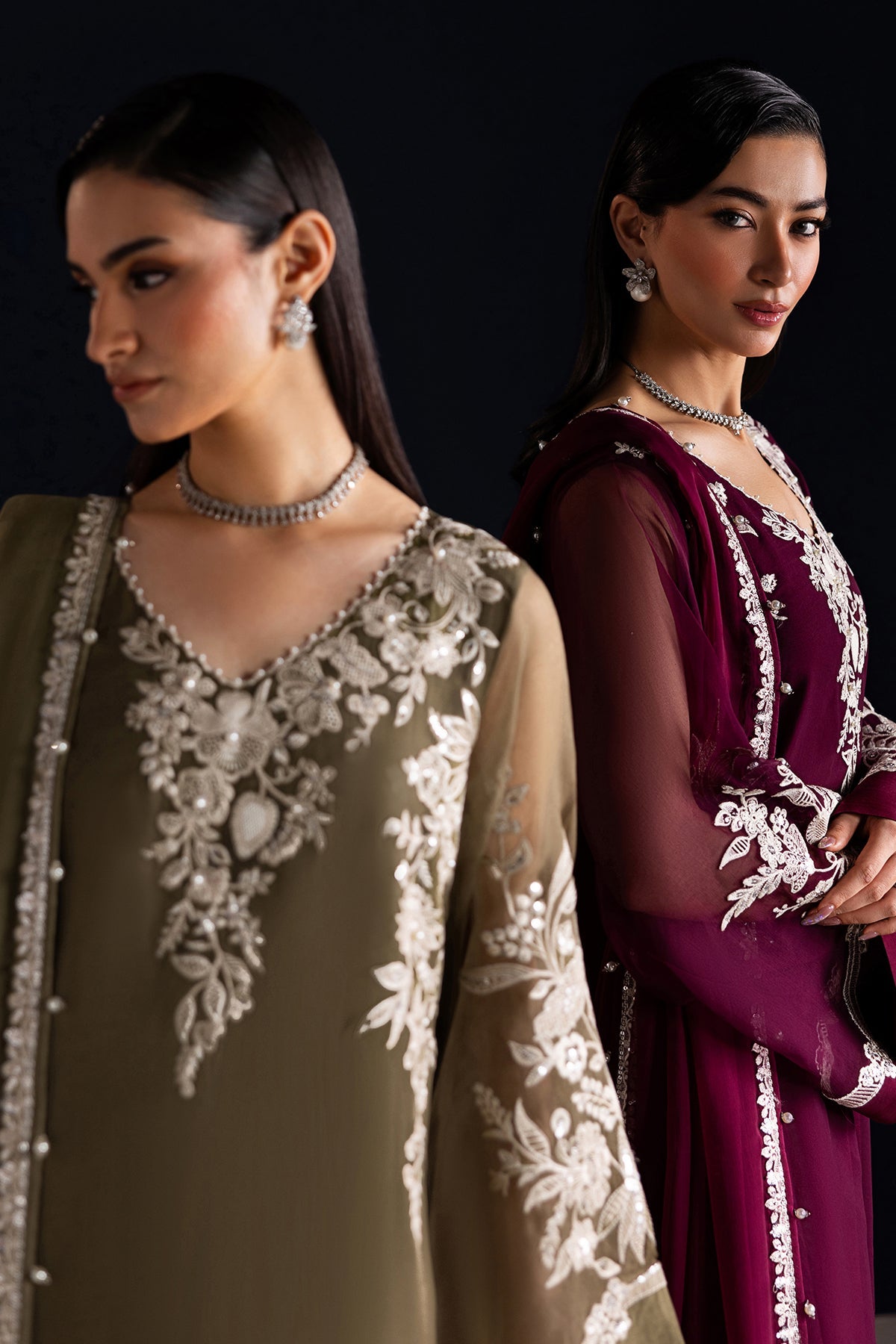 EMBROIDERED CHIFFON PR-1323