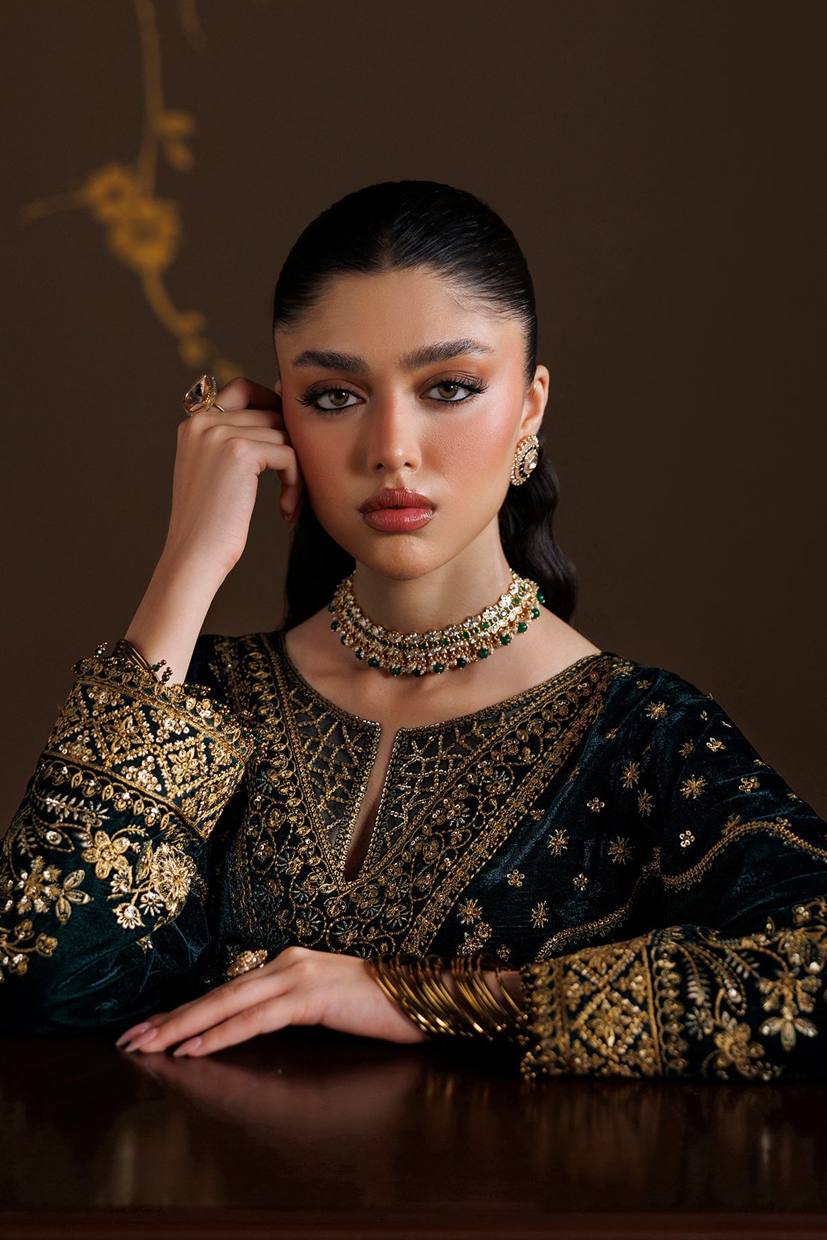 EMBROIDERED VELVET PR-1415