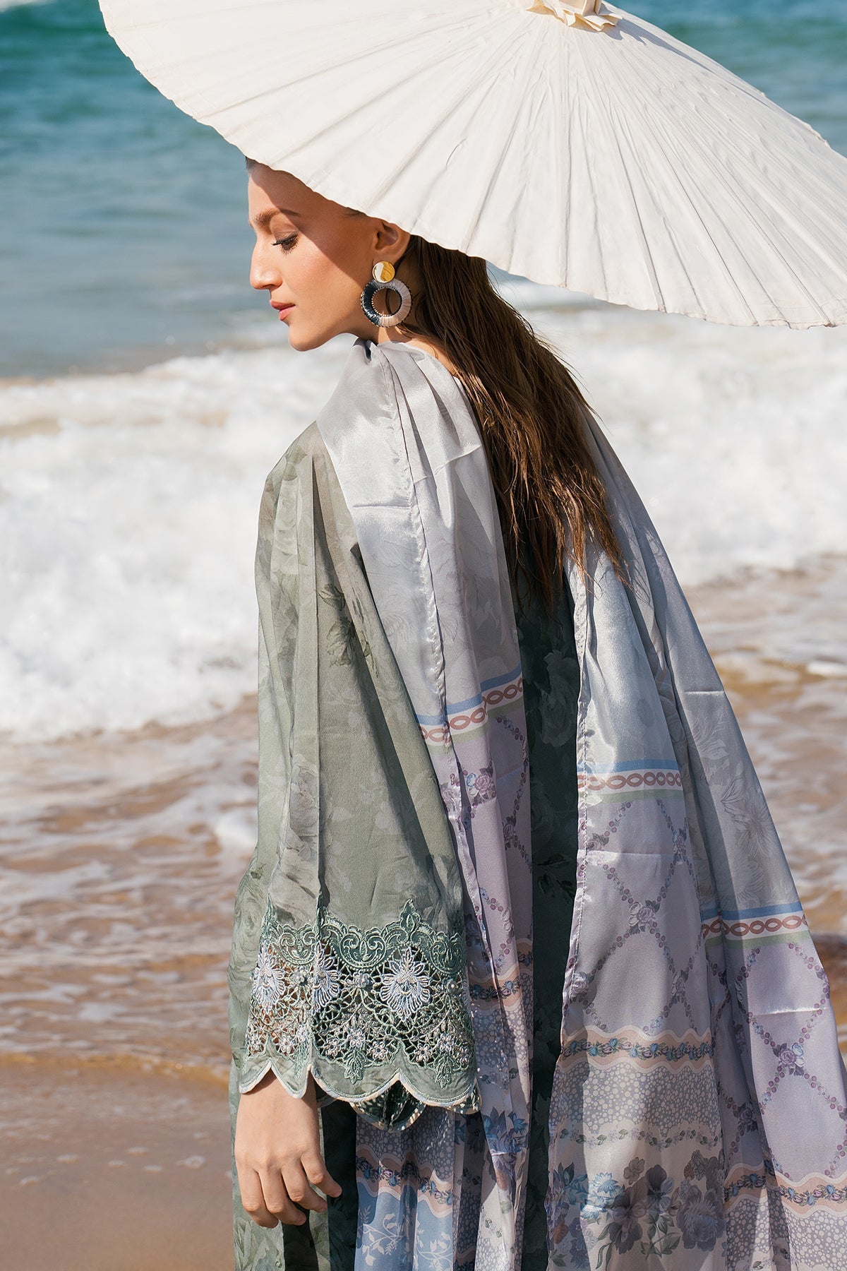 EMBROIDERED PRINTED LAWN SF-4118