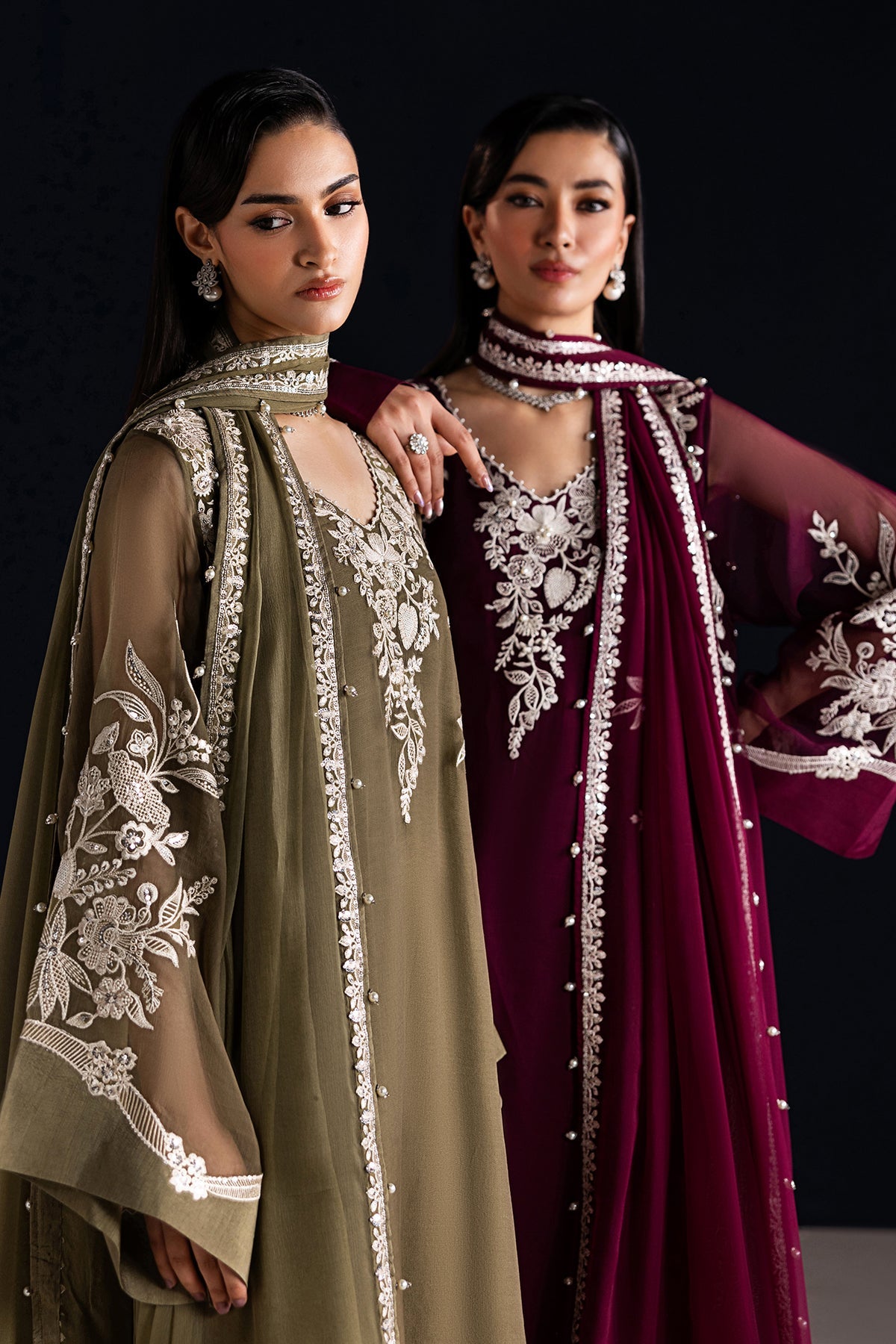 EMBROIDERED CHIFFON PR-1323