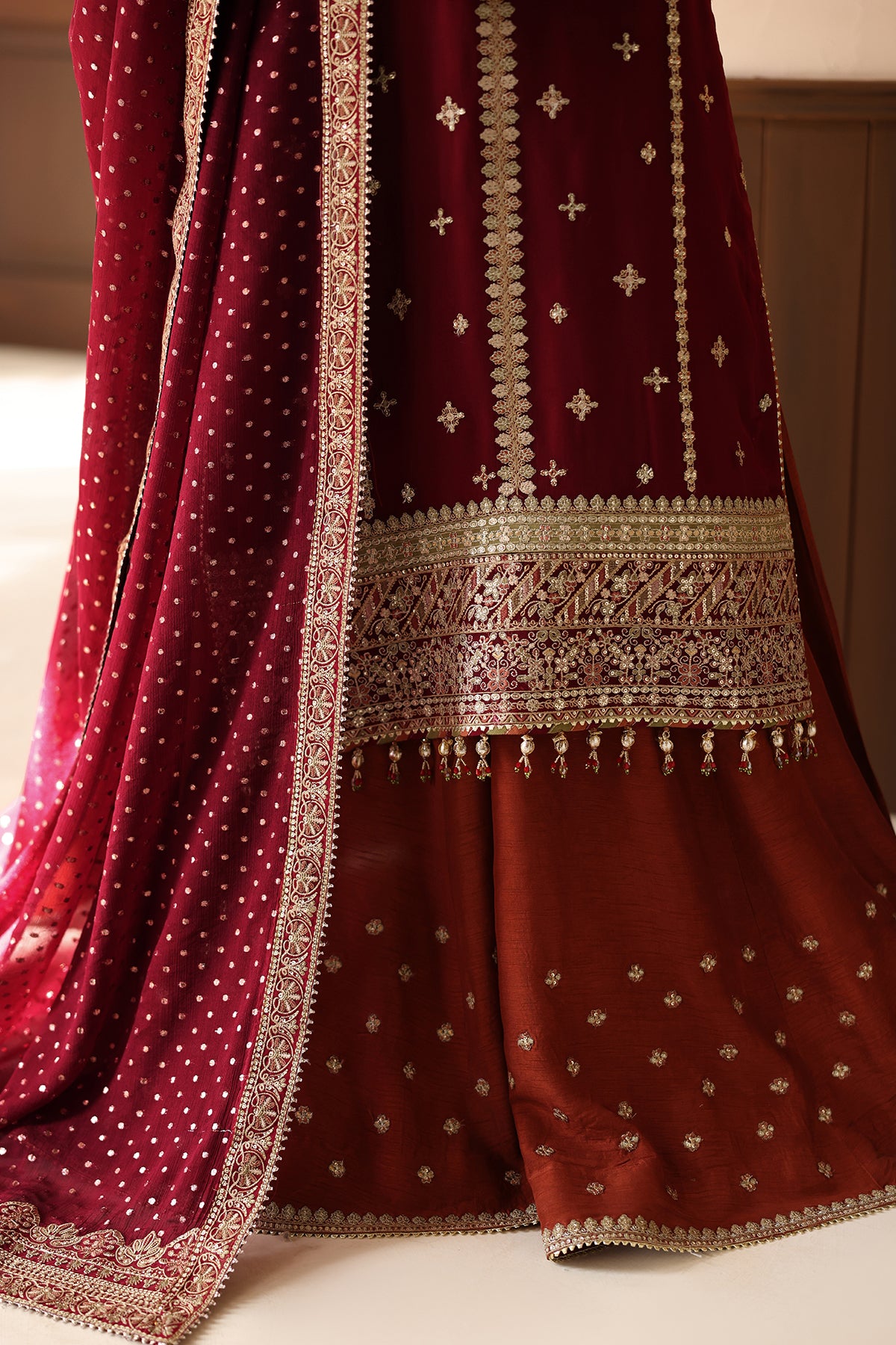 EMBROIDERED CHIFFON SF-4486