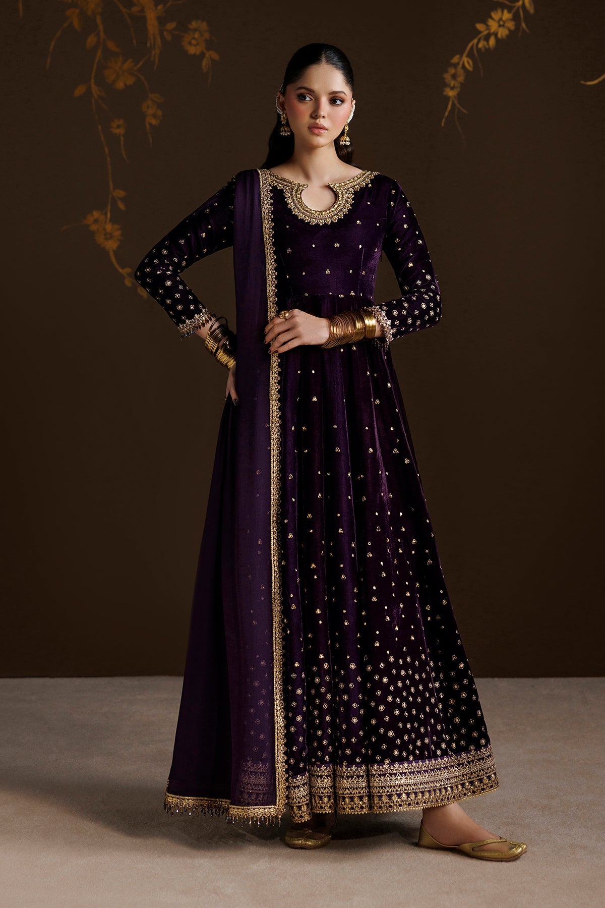 EMBROIDERED VELVET SF-4628