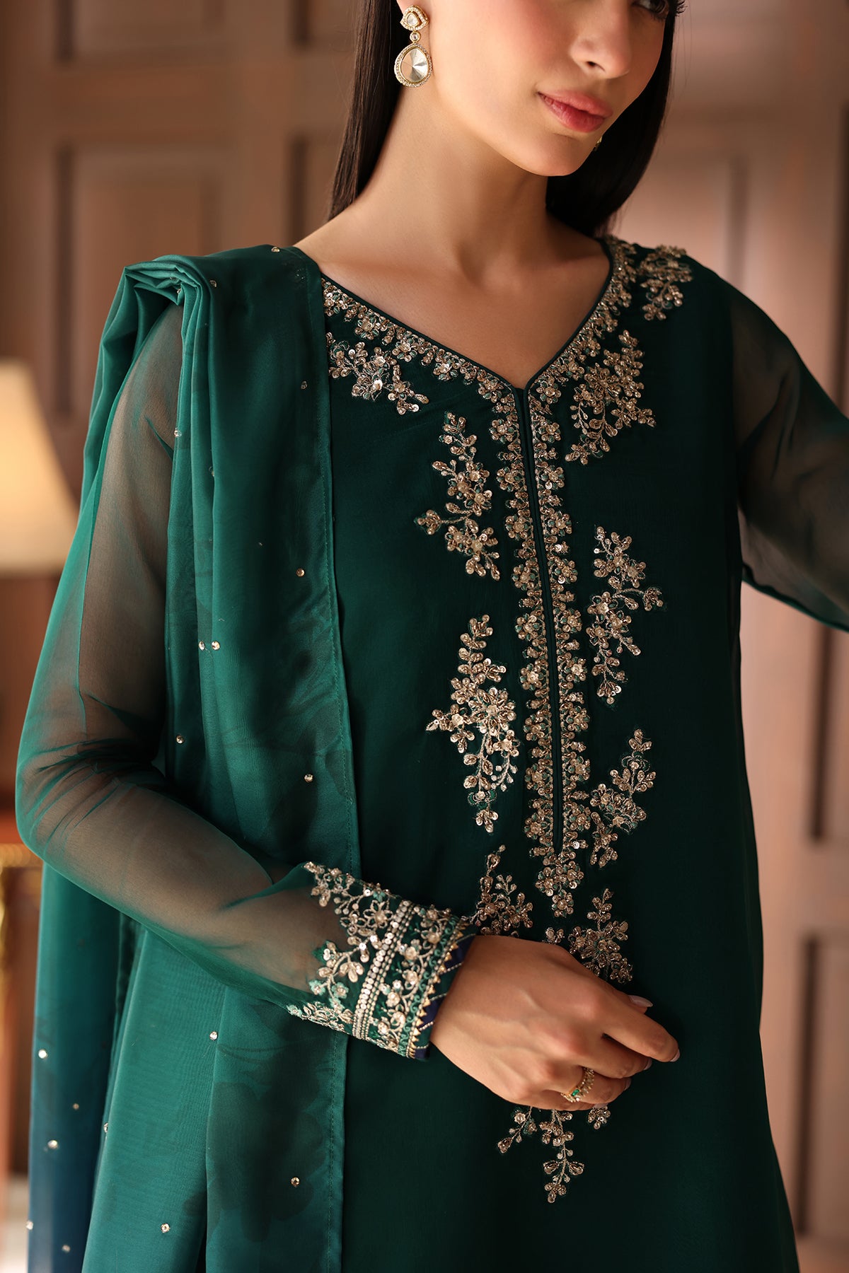 EMBROIDERED CHIFFON PR-1361