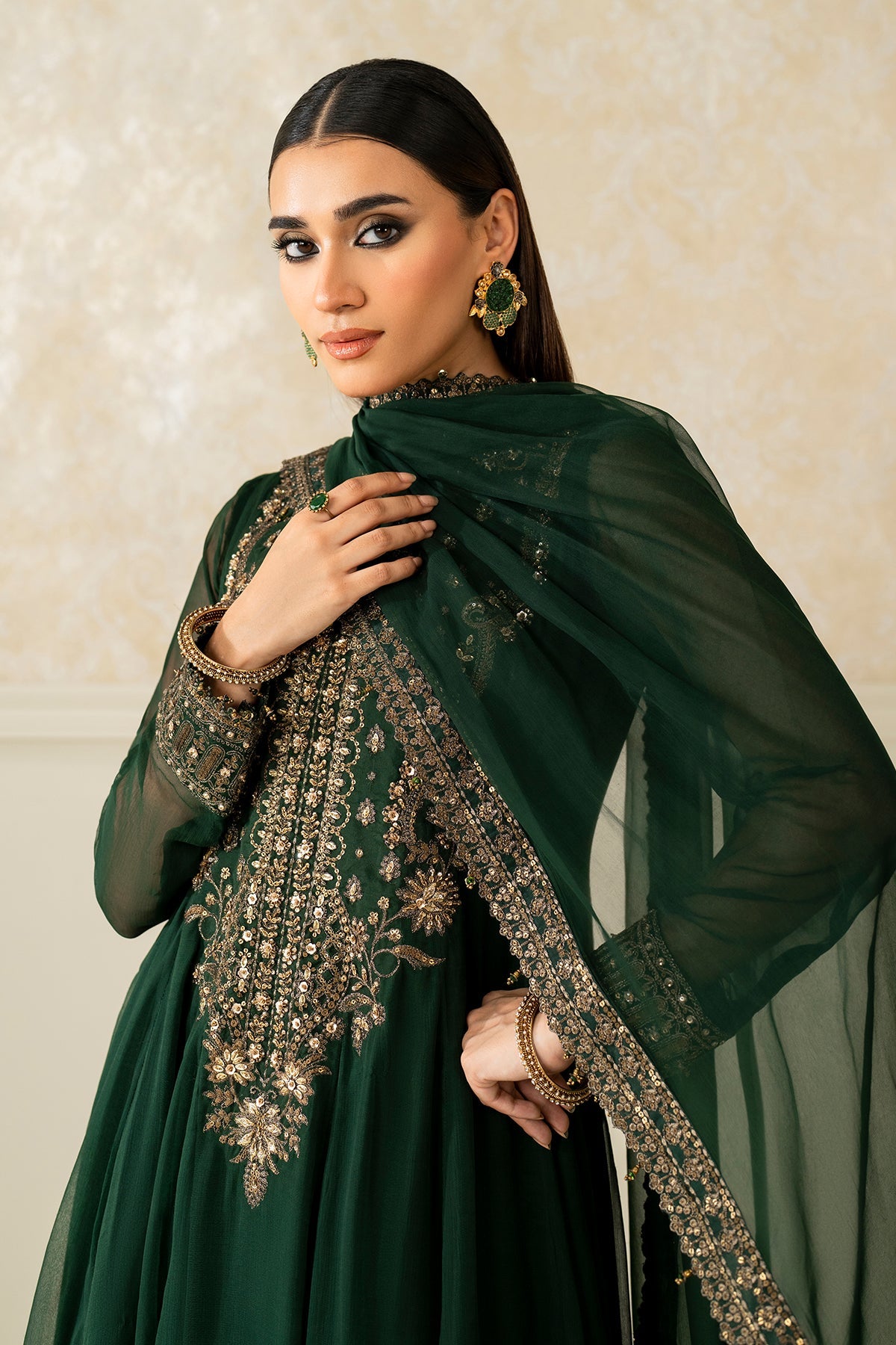 EMBROIDERED CHIFFON PR-1140