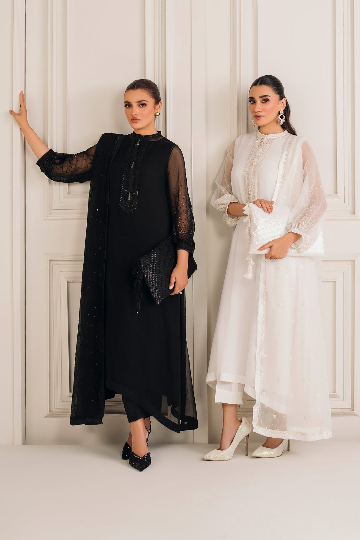 EMBROIDERED CHIFFON PR-1135