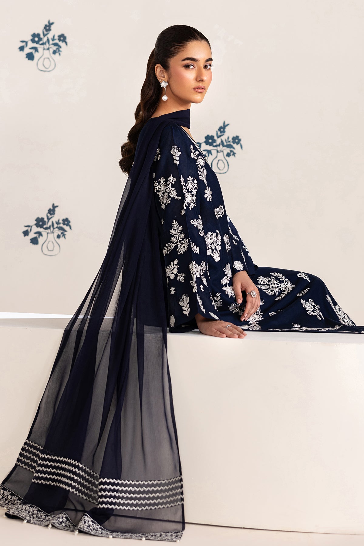 EMBROIDERED LAWN SF-4464