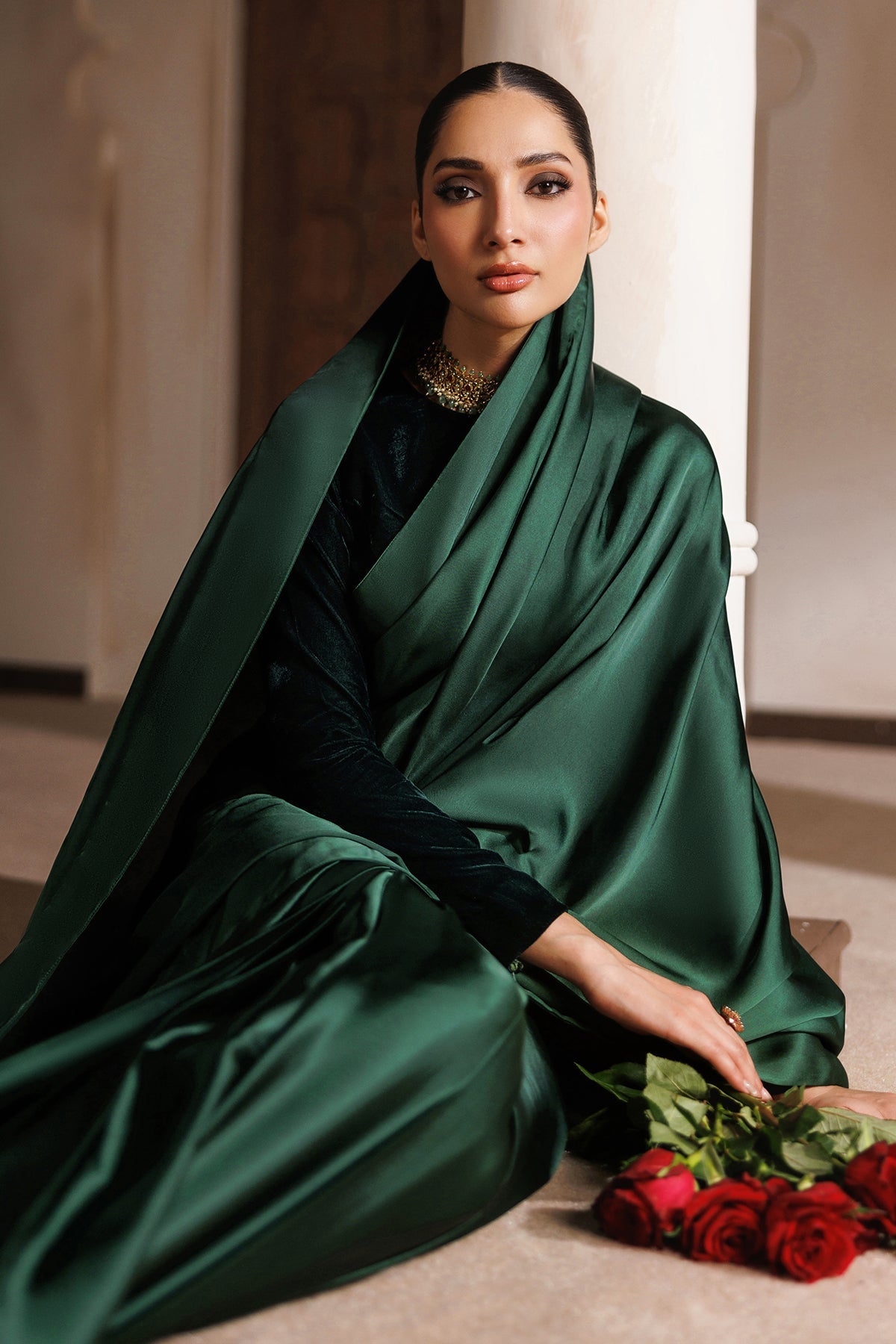PLAIN SHAMOOZ SILK SAREE EN-1392