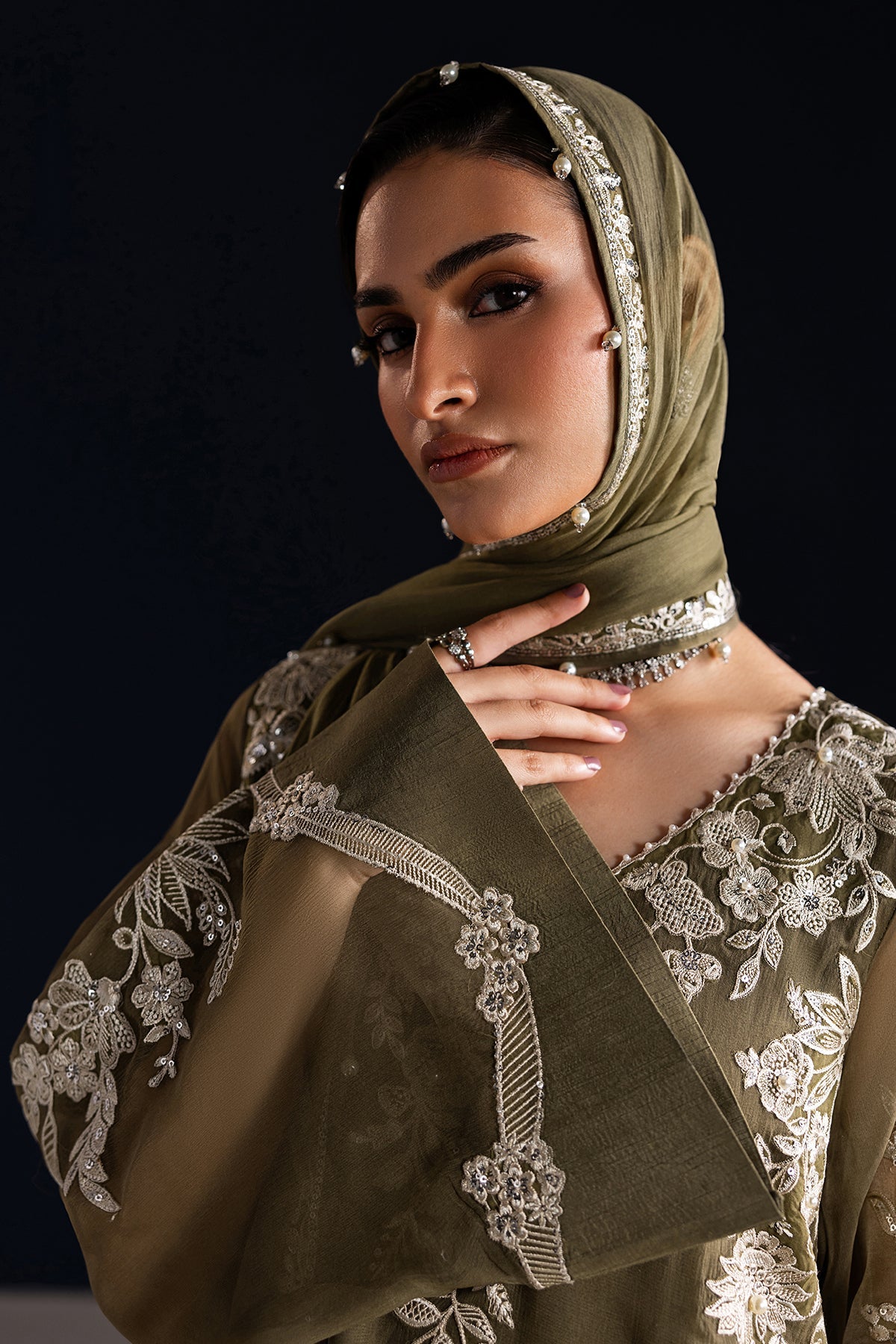 EMBROIDERED CHIFFON PR-1323