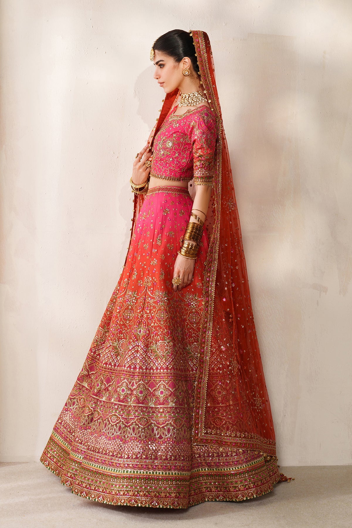 EMBROIDERED SILK CH14-03 STITCHED