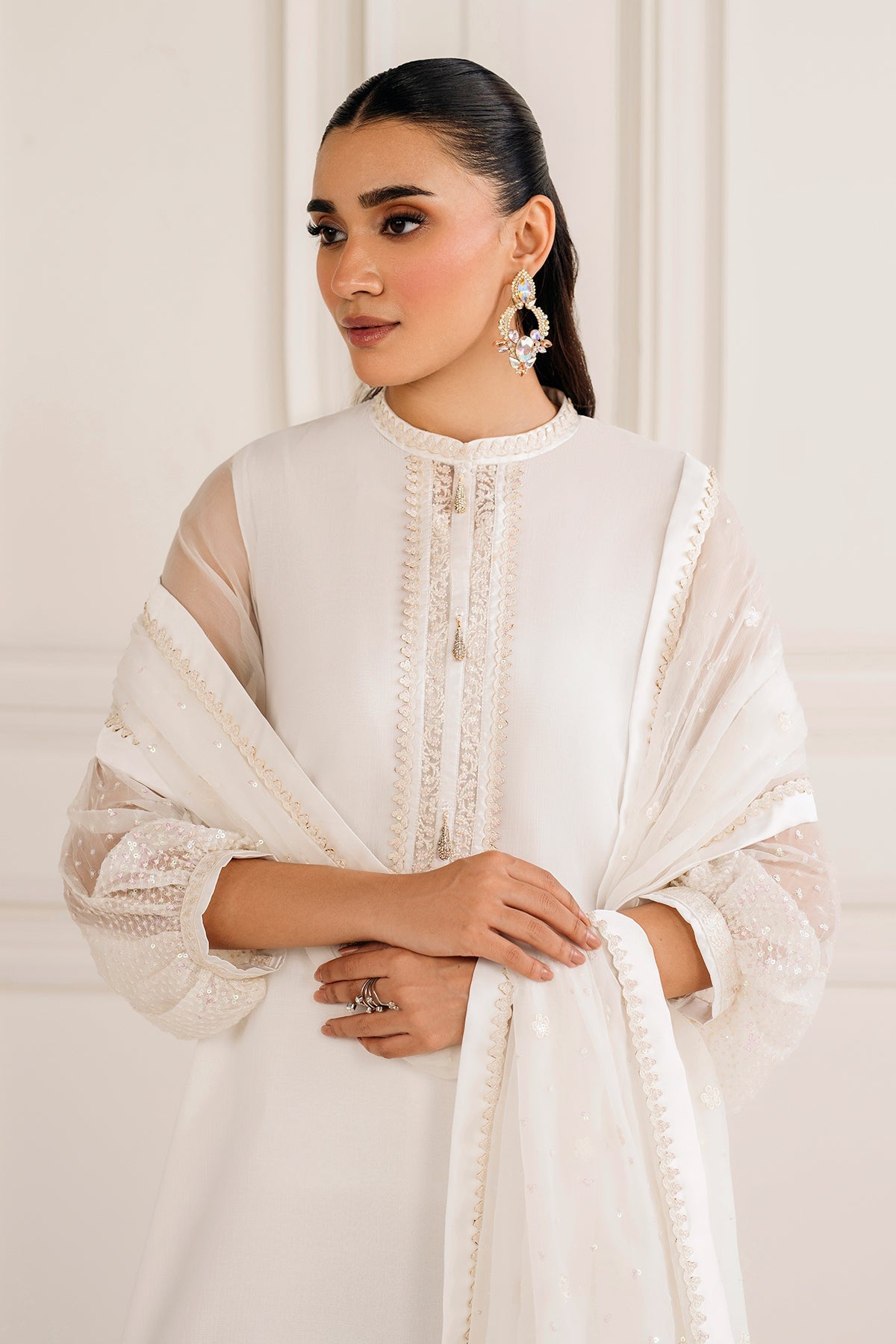 EMBROIDERED CHIFFON PR-1135