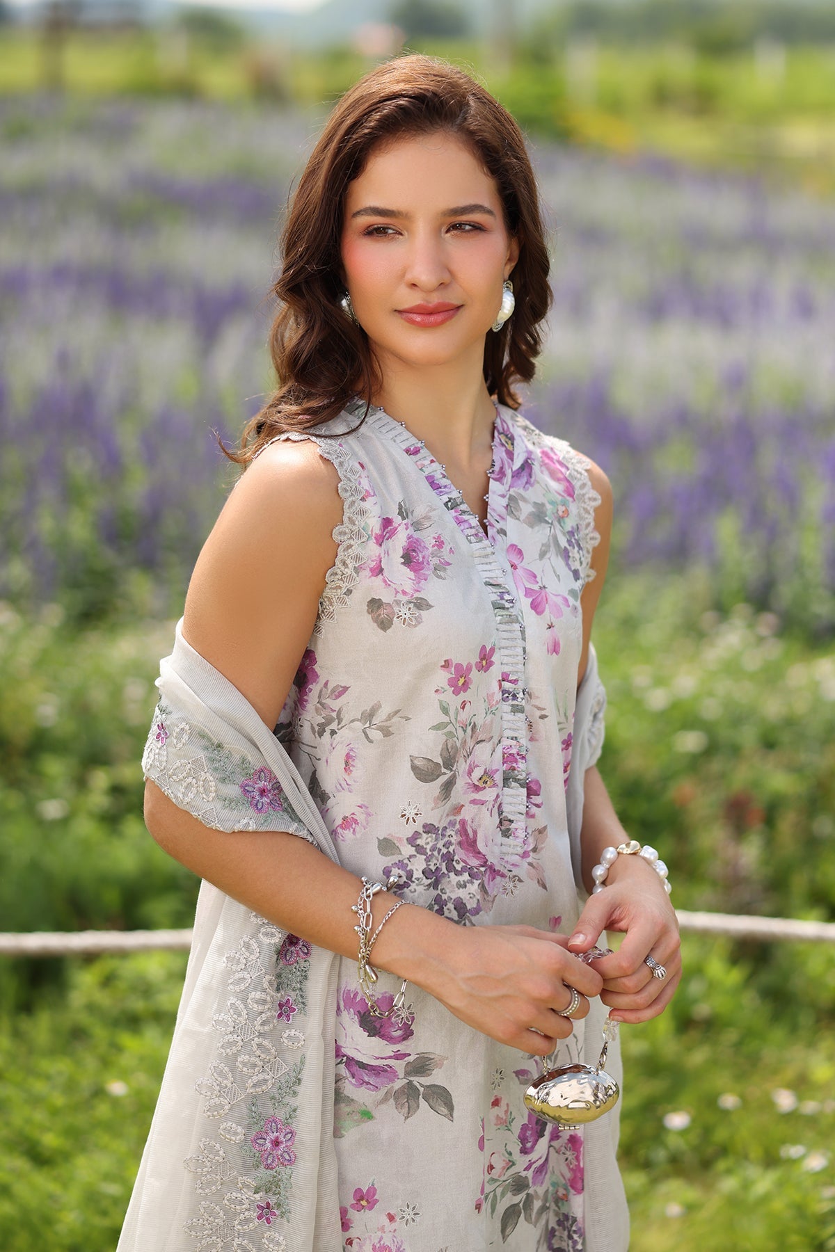 EMBROIDERED LAWN SF-4226