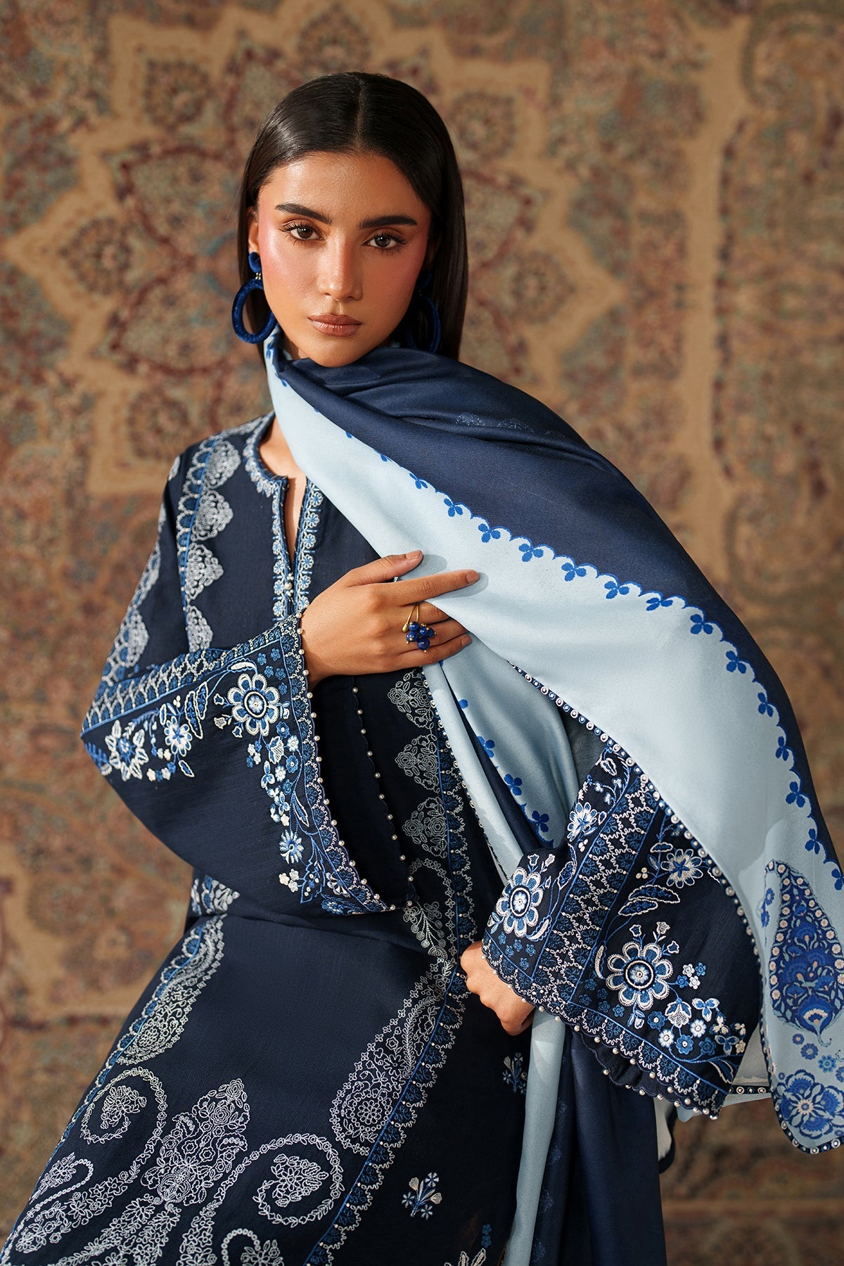 EMBROIDERED KHADDAR SF-4347